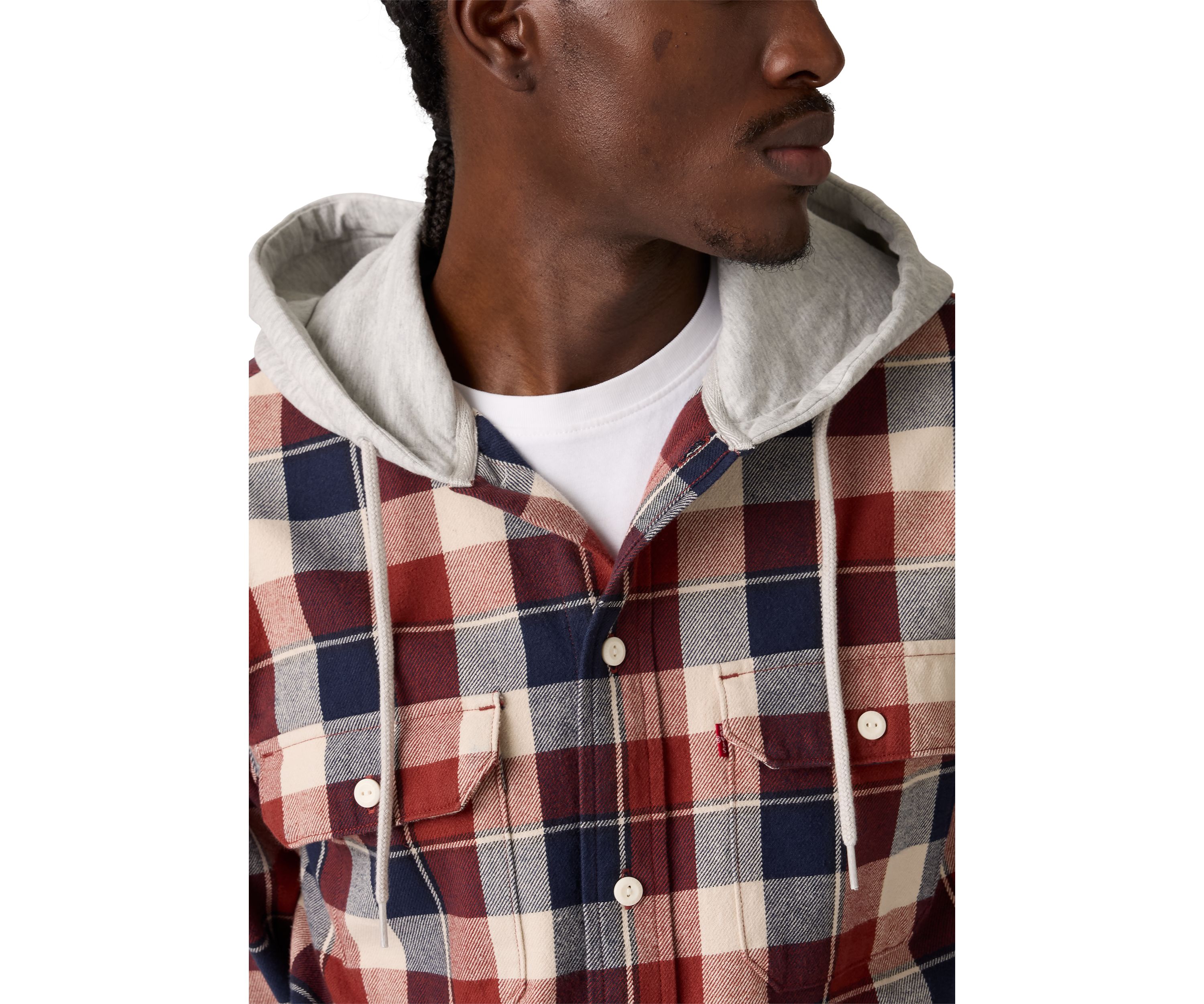 Reeve Plaid Russet Button Down Shirt 