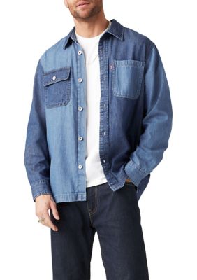 Levi's Men's Shady Lane Pieced In Shacket, XLT Big