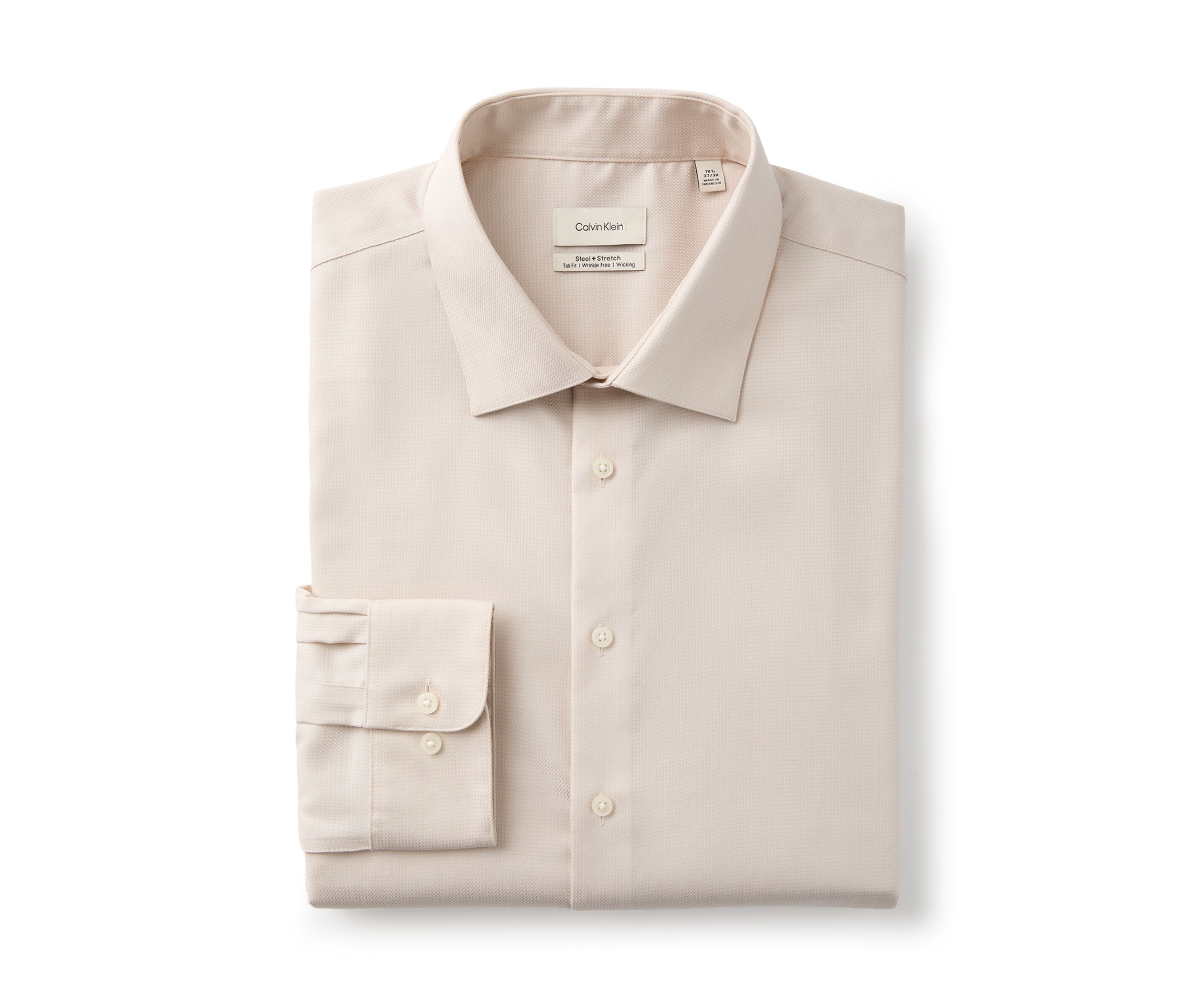 Mens Big Steel+ Stretch Wrinkle Free Dress Shirt