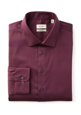 Calvin Klein Men's Big & Tall Steel + Stretch Wrinkle Free Dress Shirt, 20 34/35