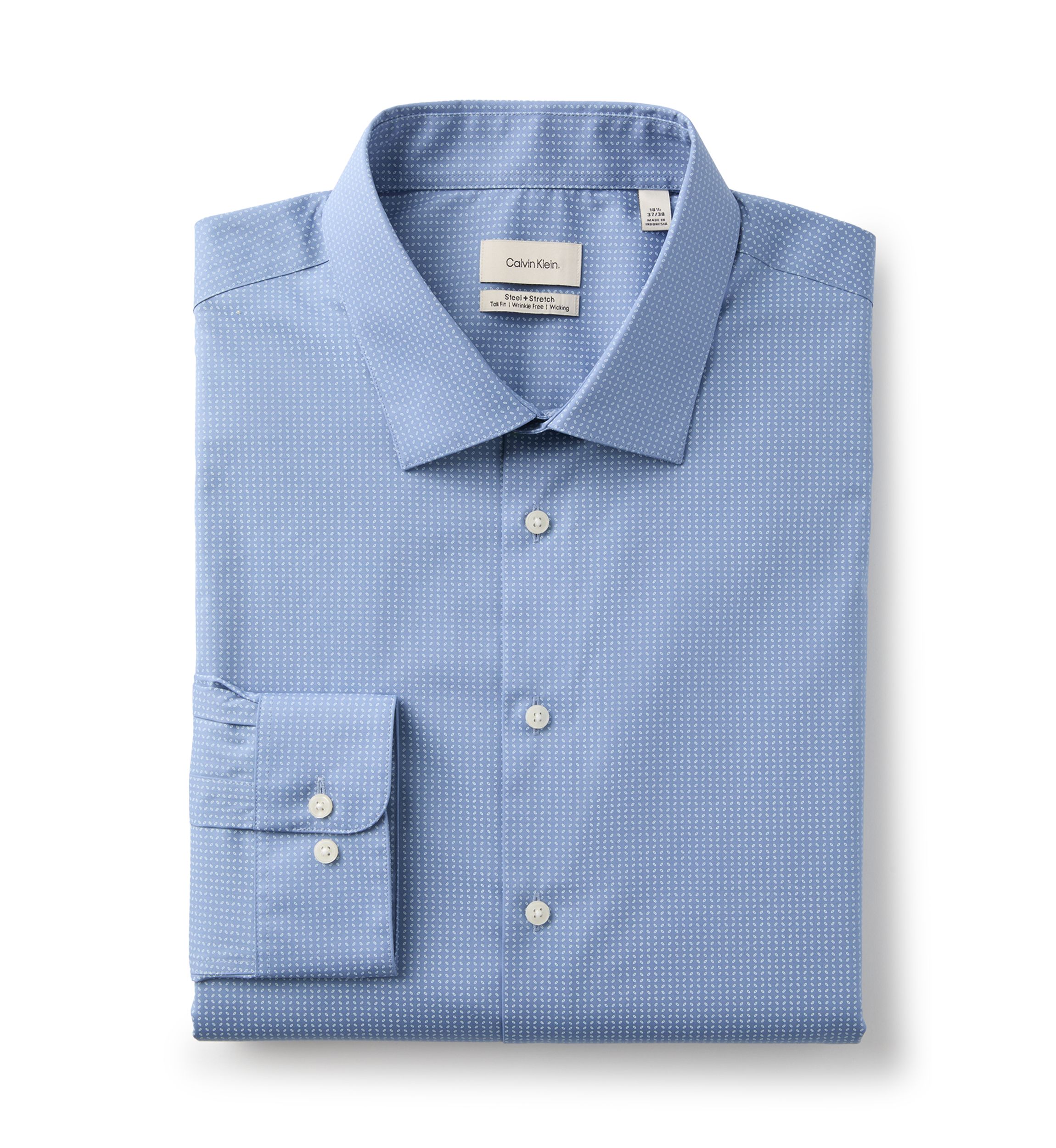 calvin klein dress shirts on sale Calvin Klein Men's Cotton Herringbone Slim Fit Dress Shirt - Black