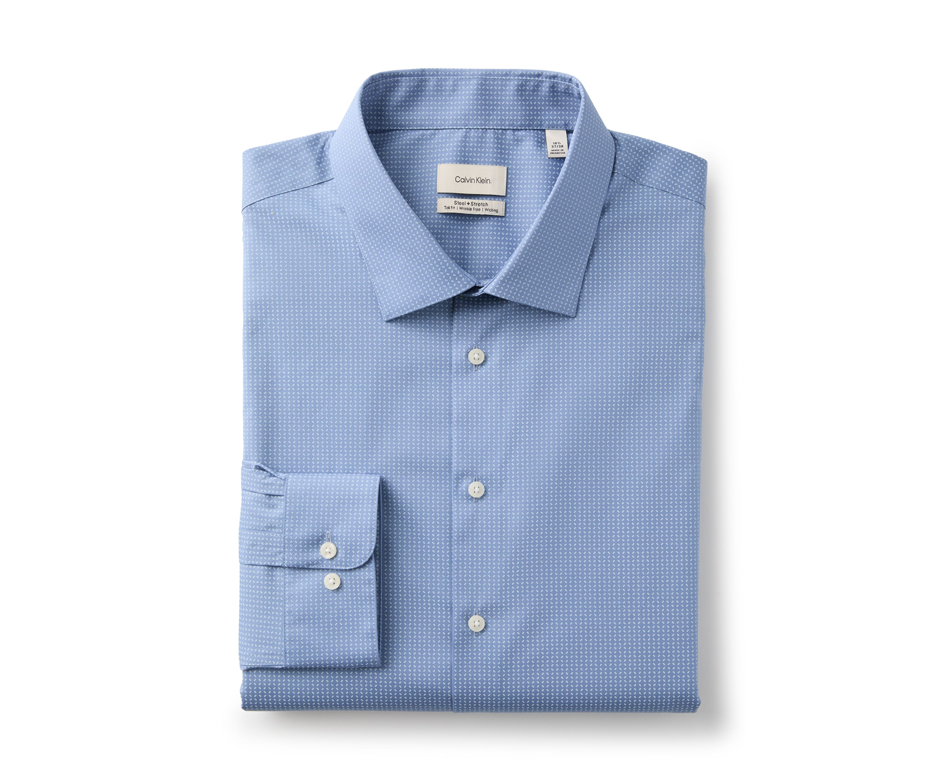 Big & Tall Printed Steel Stretch Shirt