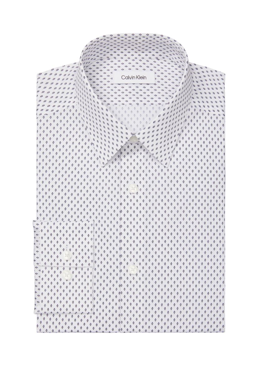Big & Tall Steel+ Slim Fit Stretch Wrinkle Free Dress Shirt