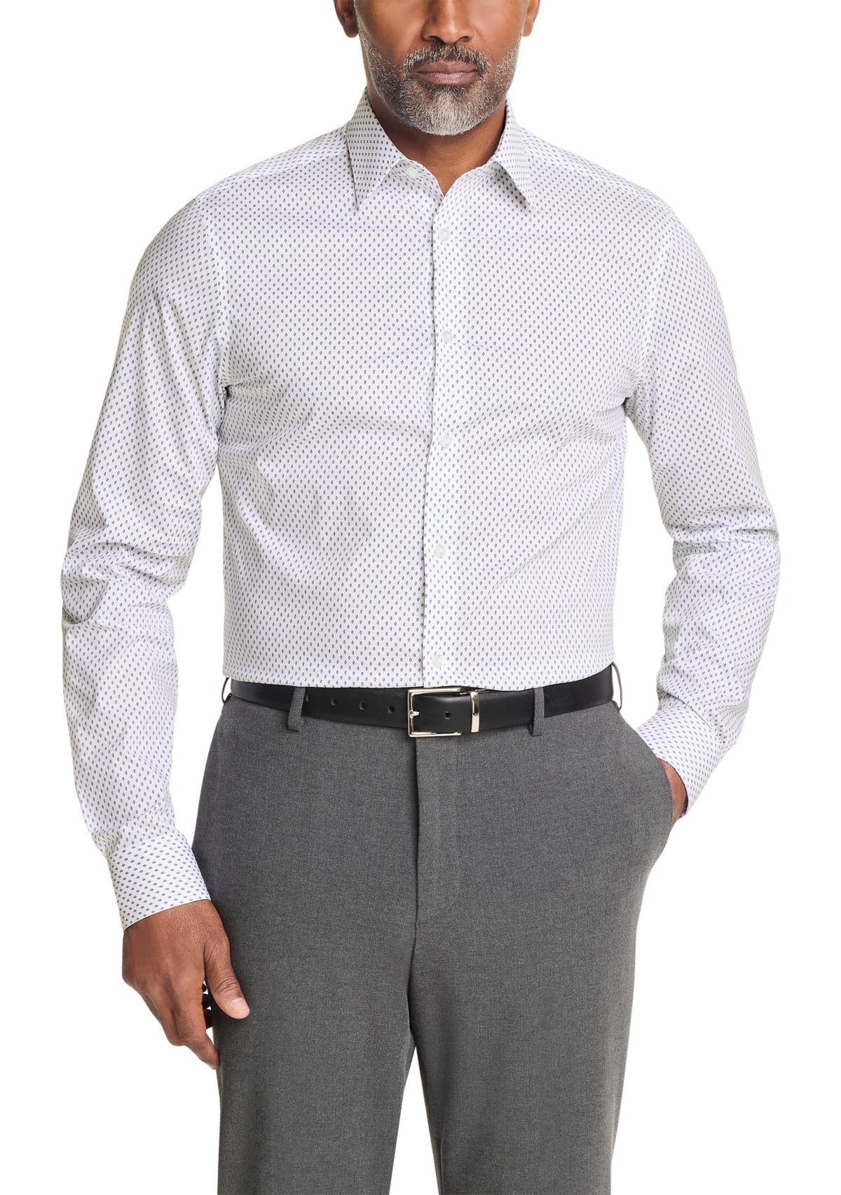 Big & Tall Steel+ Slim Fit Stretch Wrinkle Free Dress Shirt