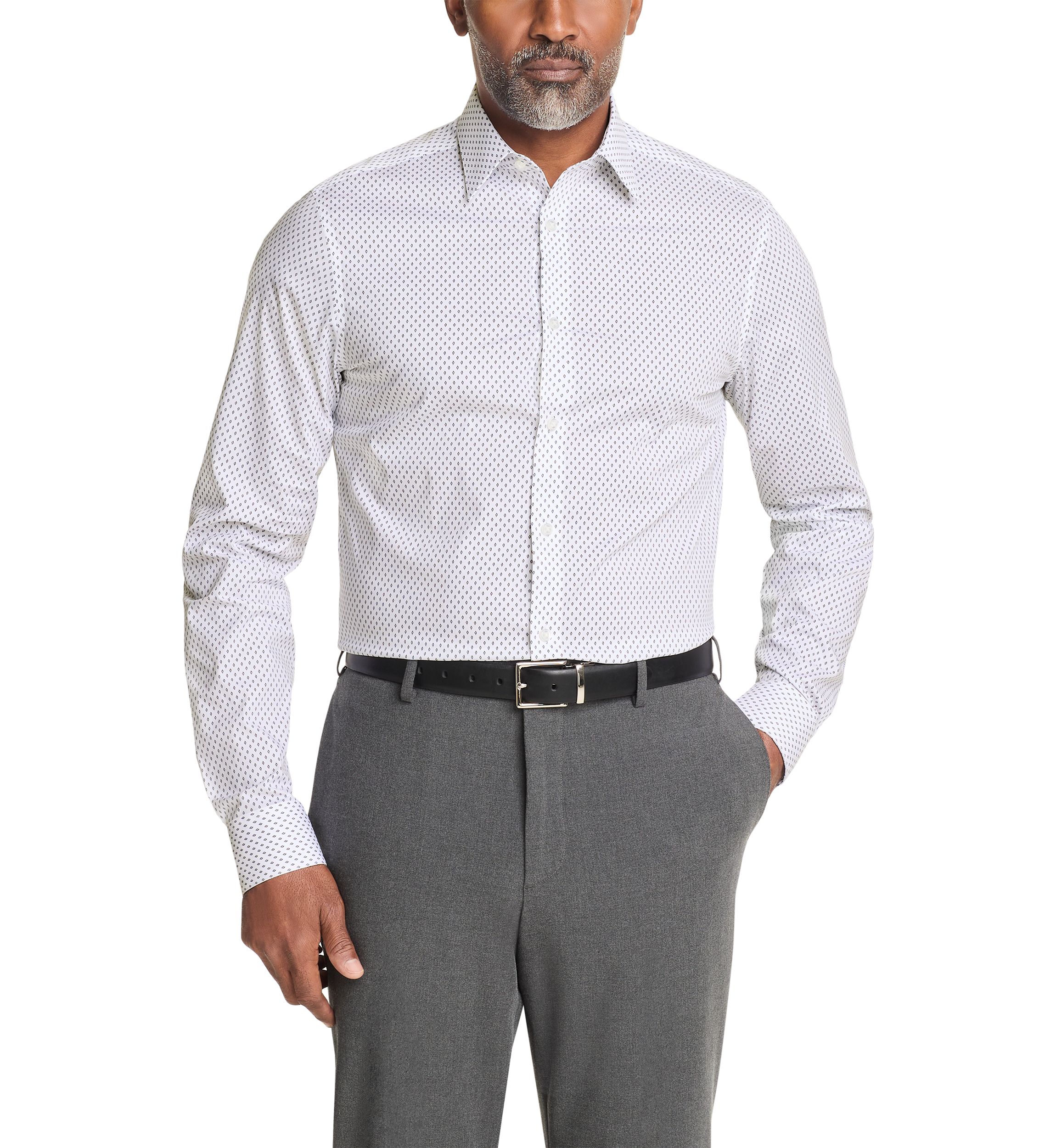 Big & Tall Steel+ Slim Fit Stretch Wrinkle Free Dress Shirt