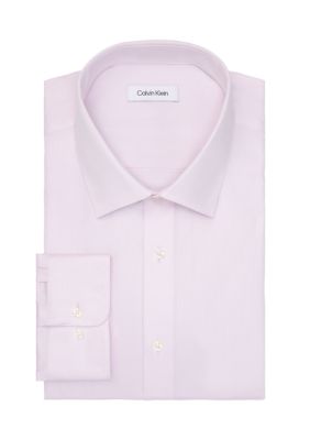 Calvin Klein Men's Big & Tall Steel+ Stretch Dress Shirt, Pink, 19 37/38
