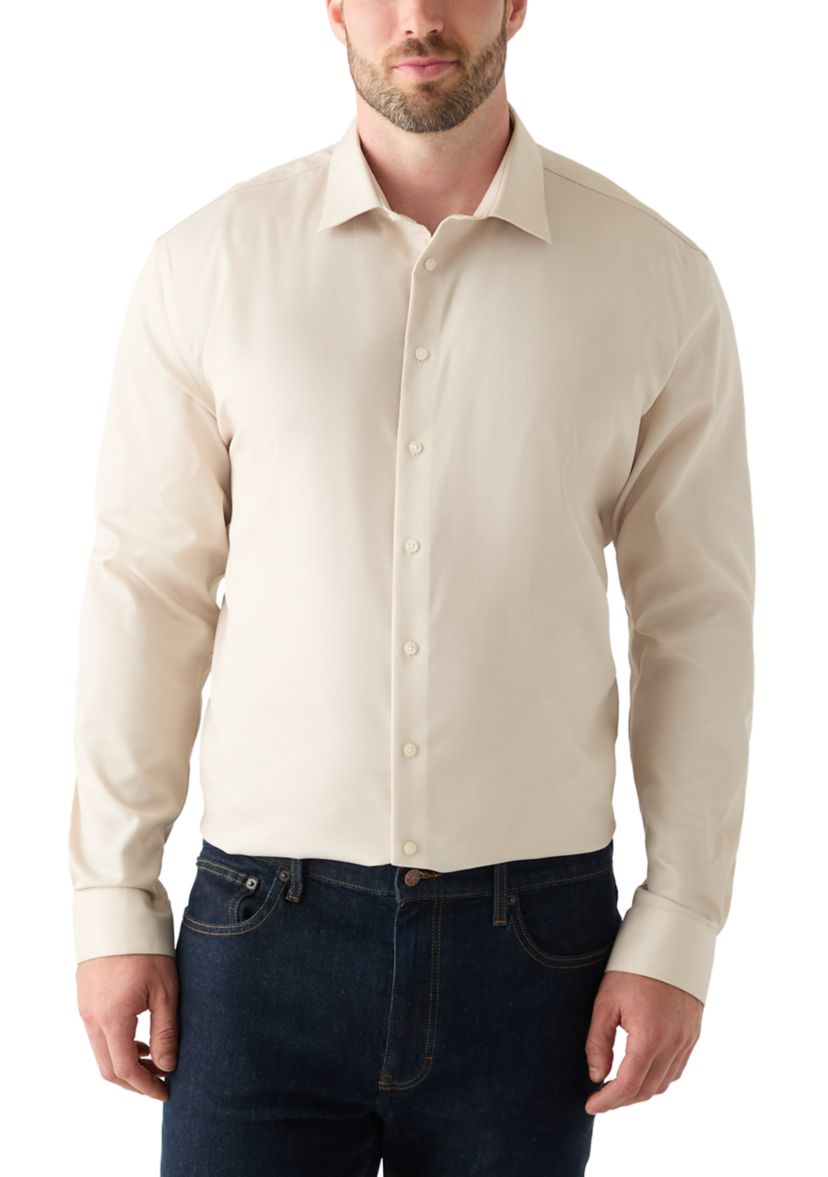 Mens Tall Steel+ Stretch Wrinkle Free Dress Shirt 