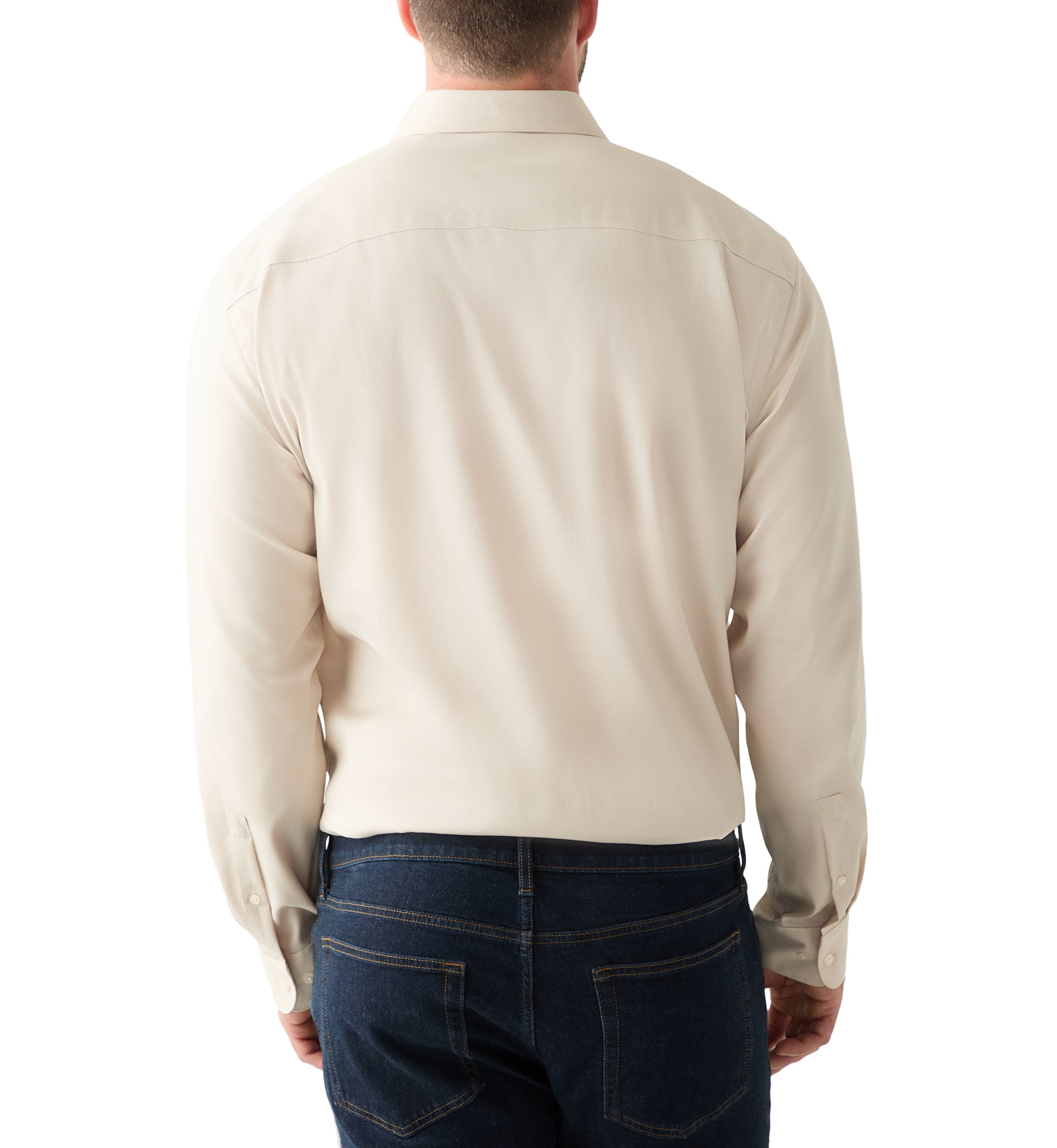 Mens Tall Steel+ Stretch Wrinkle Free Dress Shirt 