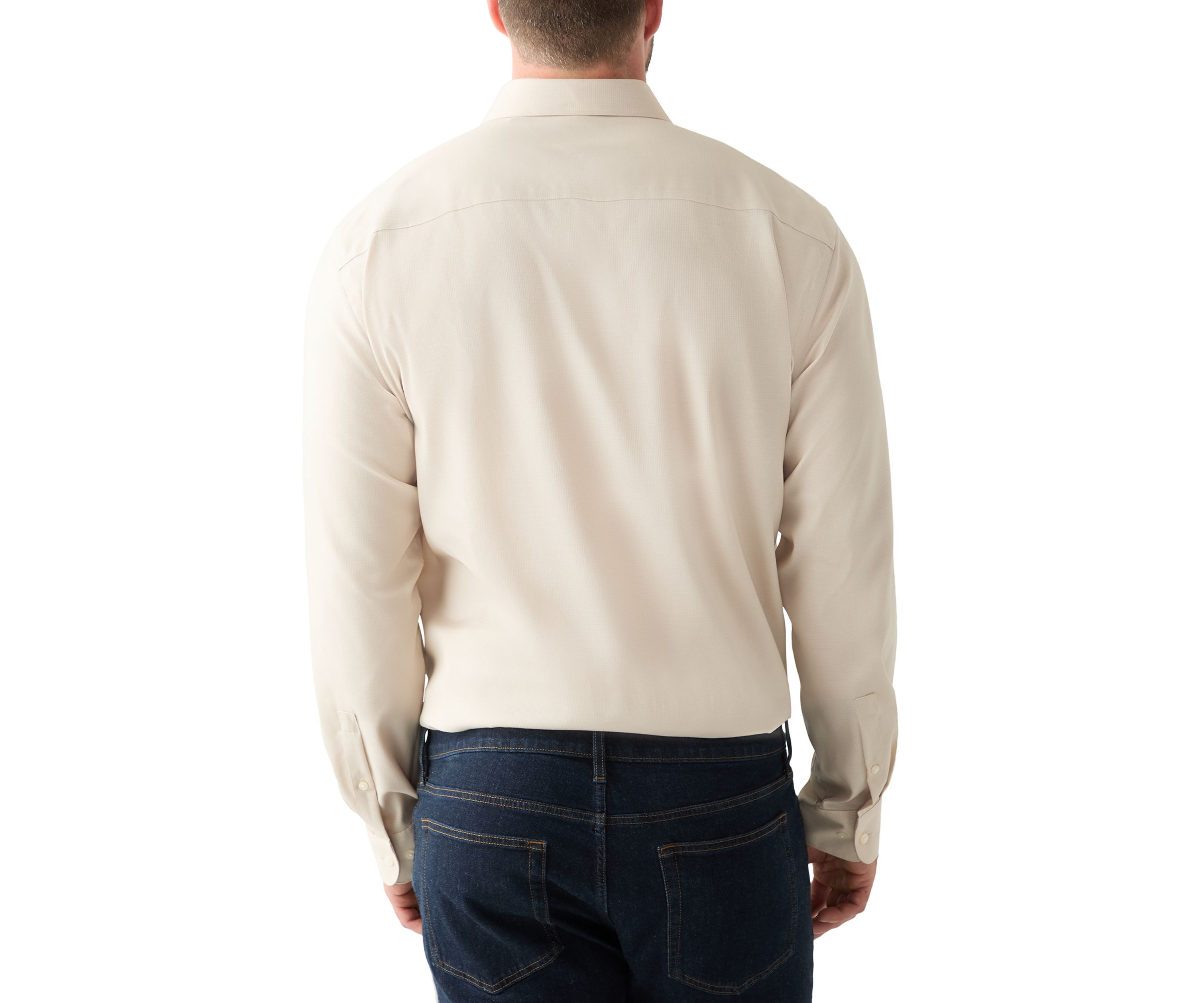 Mens Tall Steel+ Stretch Wrinkle Free Dress Shirt 