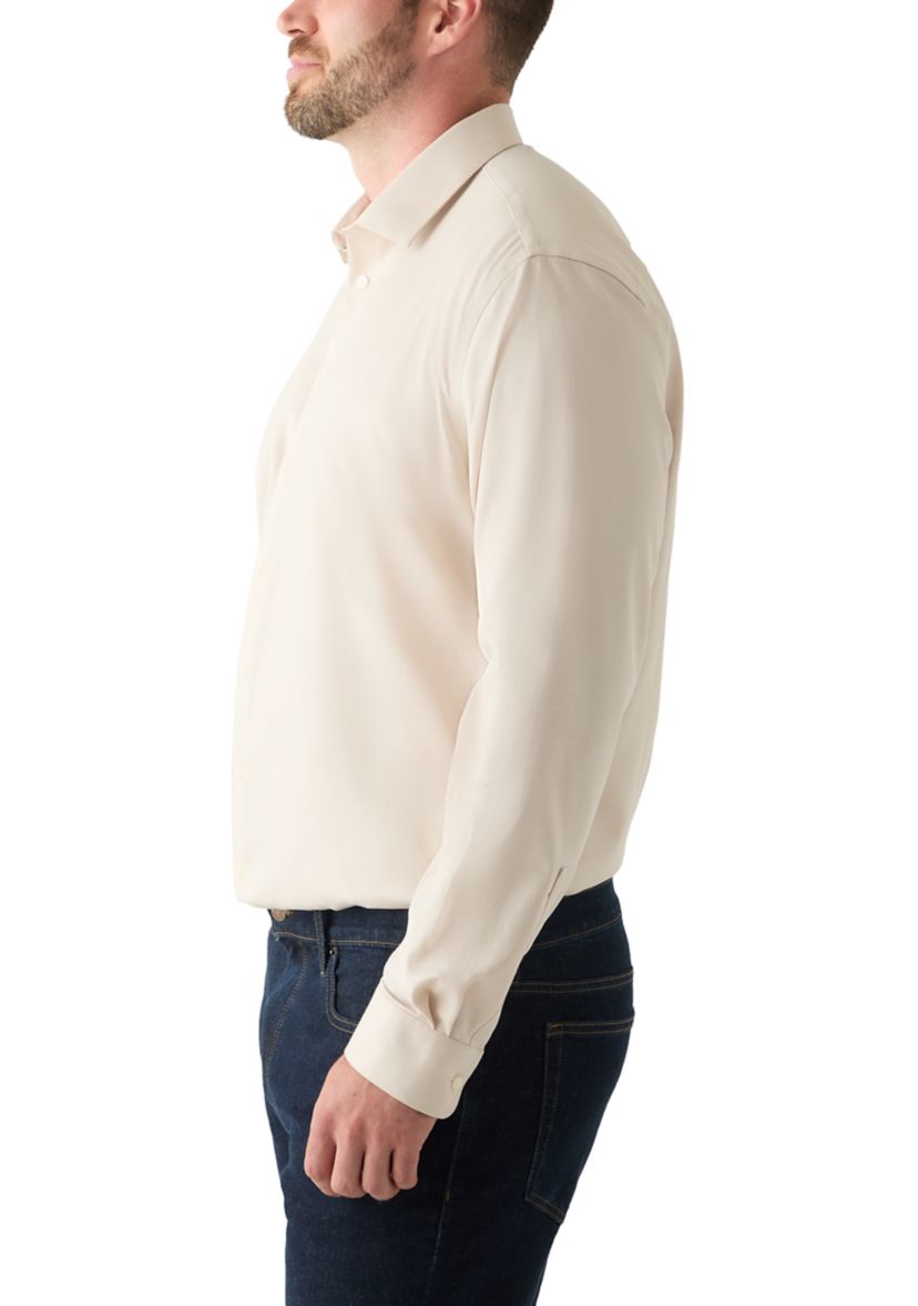Mens Tall Steel+ Stretch Wrinkle Free Dress Shirt 
