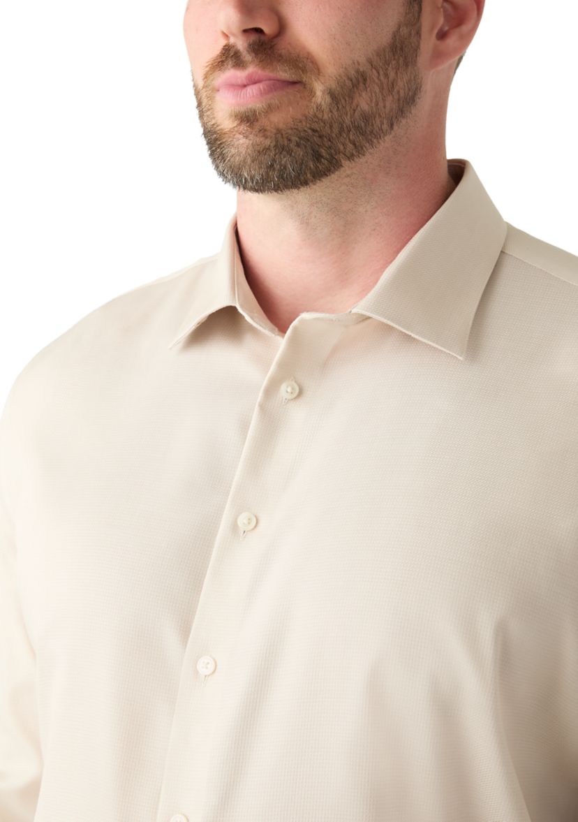 Mens Tall Steel+ Stretch Wrinkle Free Dress Shirt 