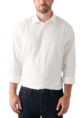 Calvin Klein Men's Big & Tall Printed Steel Stretch Shirt