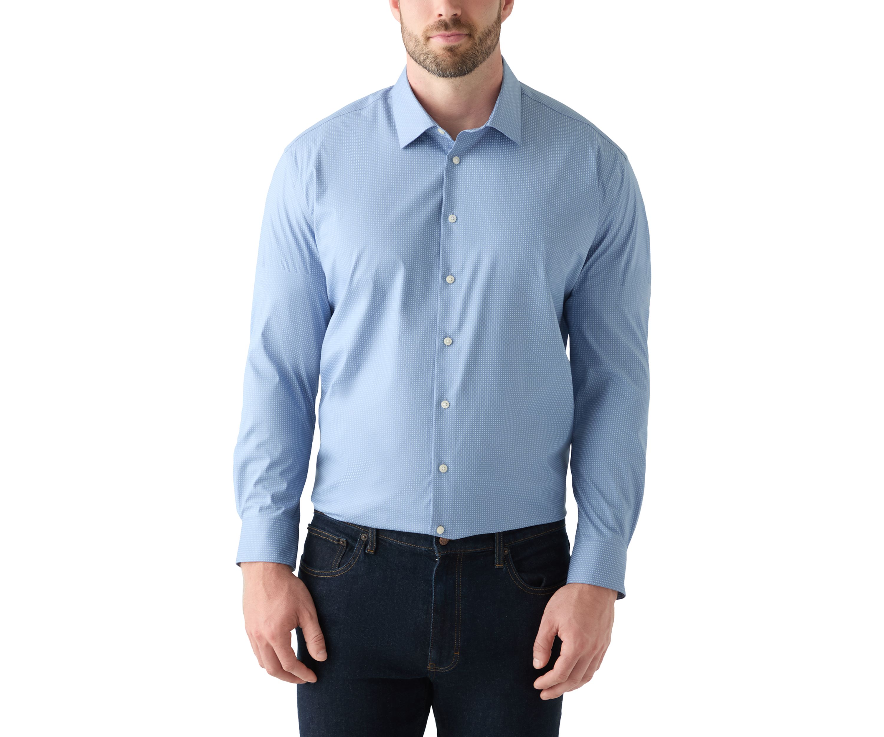 Mens Tall Steel+ Stretch Dress Shirt