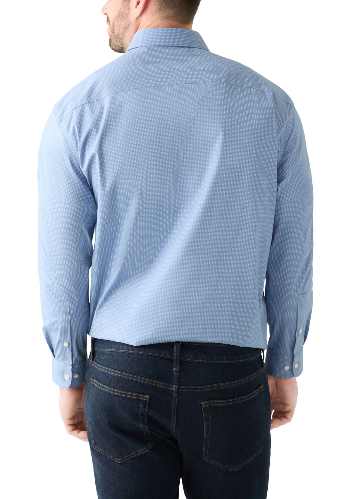 Mens Tall Steel+ Stretch Dress Shirt