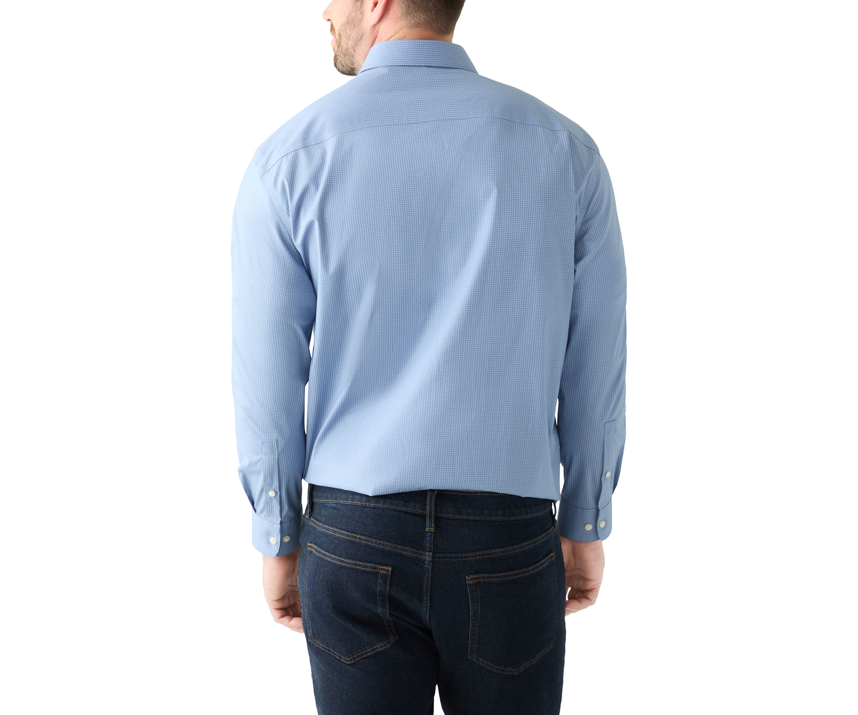 Mens Tall Steel+ Stretch Dress Shirt