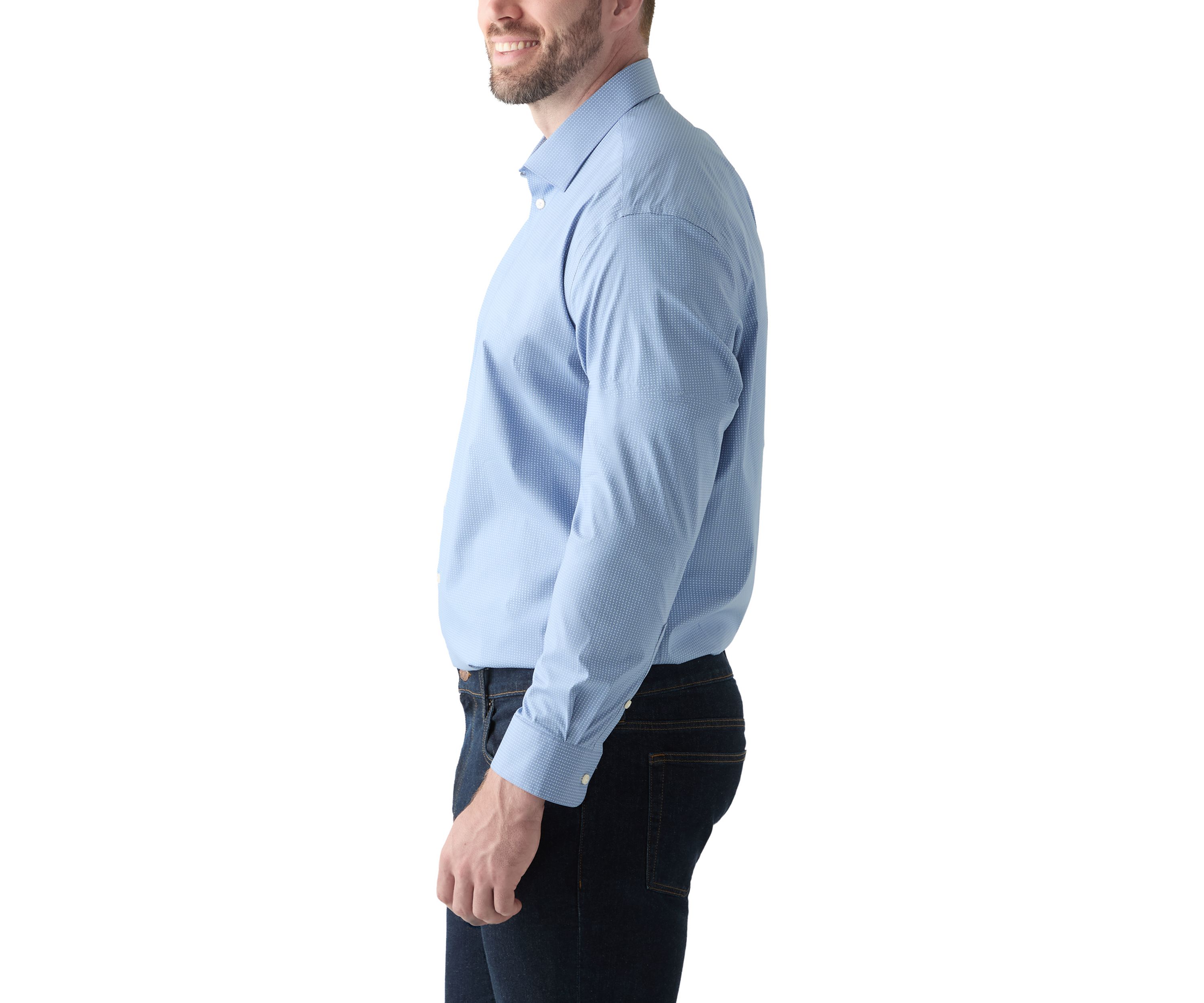 Mens Tall Steel+ Stretch Dress Shirt