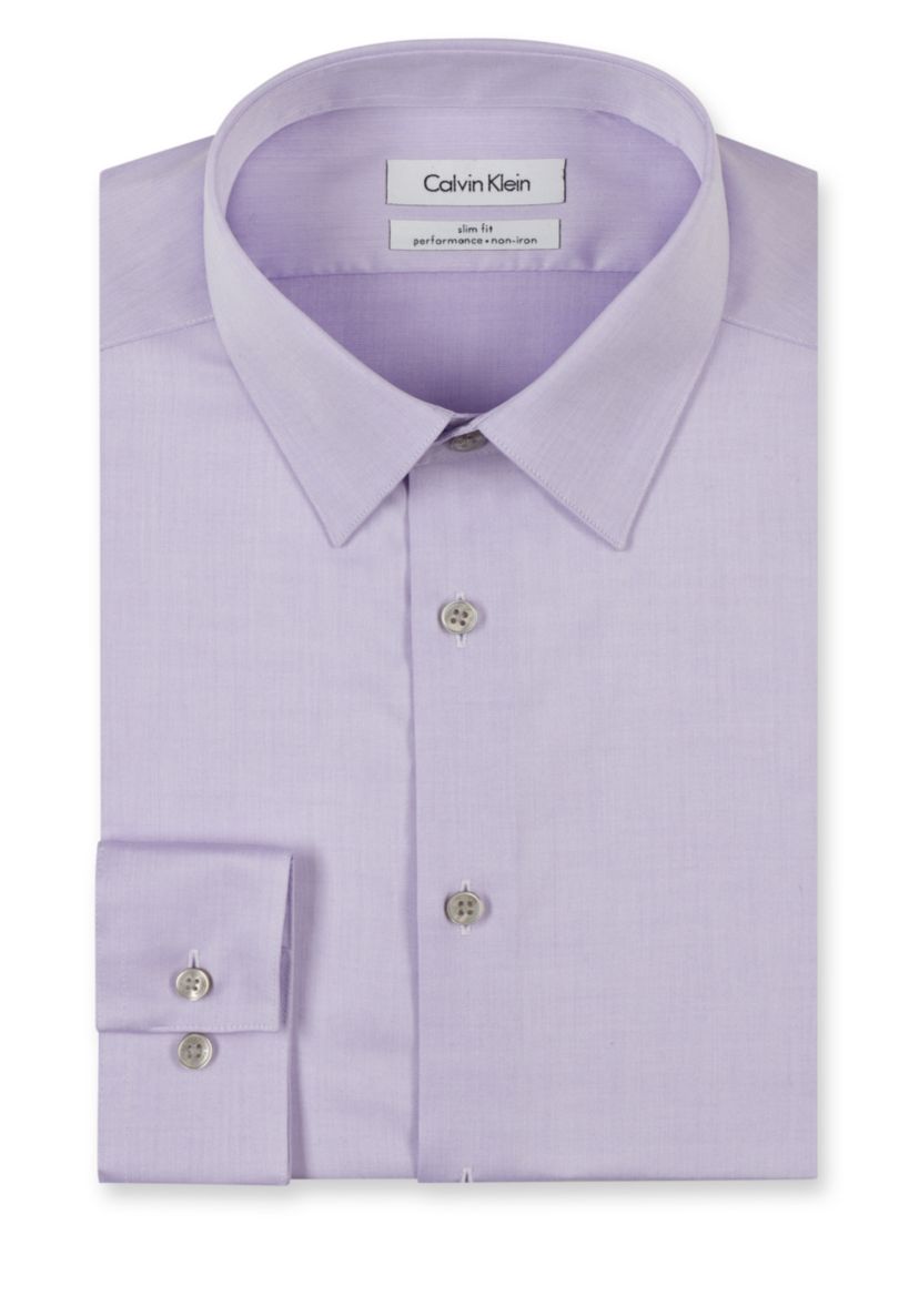 Calvin Klein Steel Non-Iron Performance Slim Fit Dress Shirt | Belk