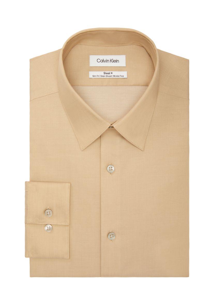 Slim Fit Steel Stretch Dress Shirt