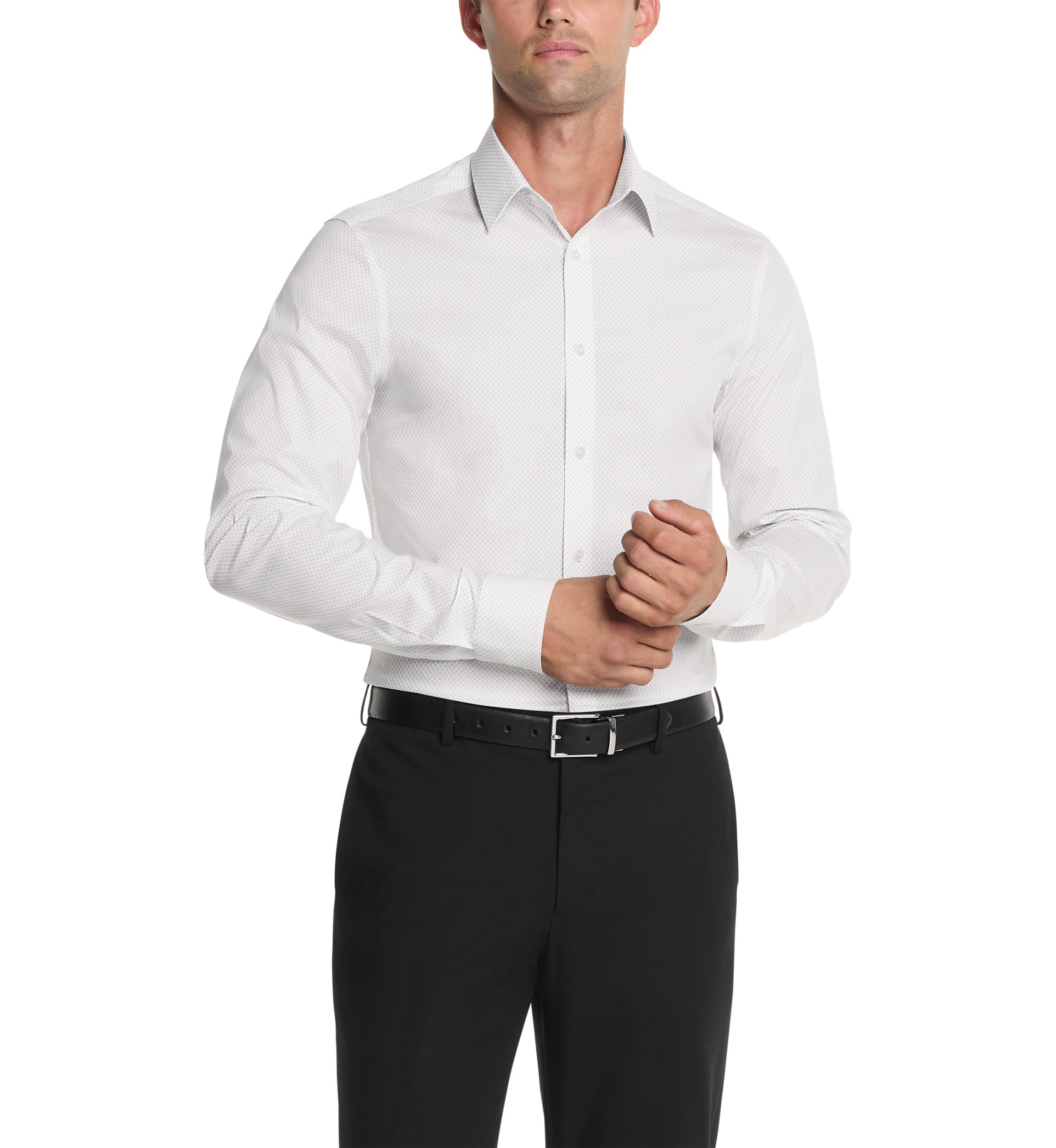 Steel+ Slim Fit Stretch Wrinkle Free Dress Shirt