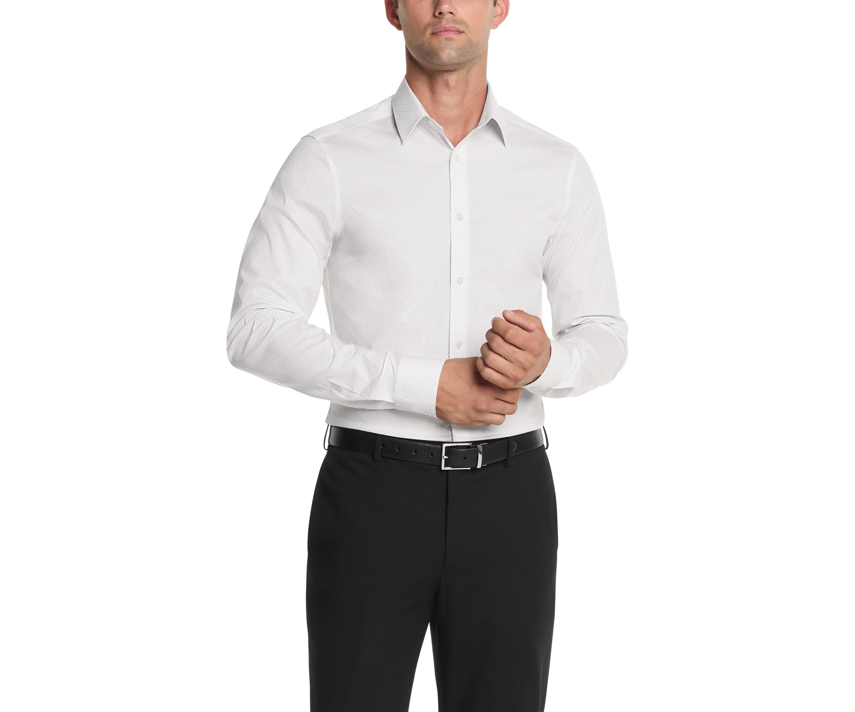 Steel+ Slim Fit Stretch Wrinkle Free Dress Shirt