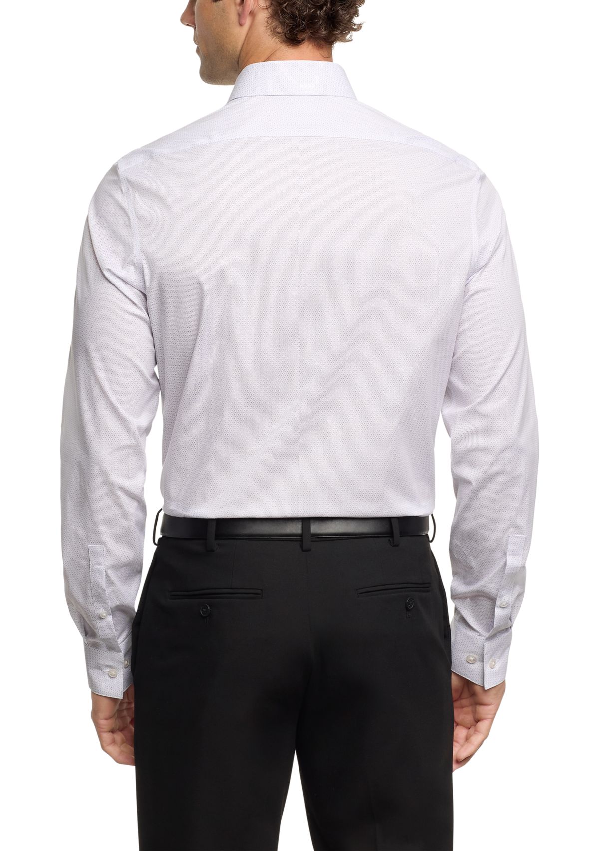  Mens Steel+ Slim Fit Stretch Wrinkle Free Dress Shirt