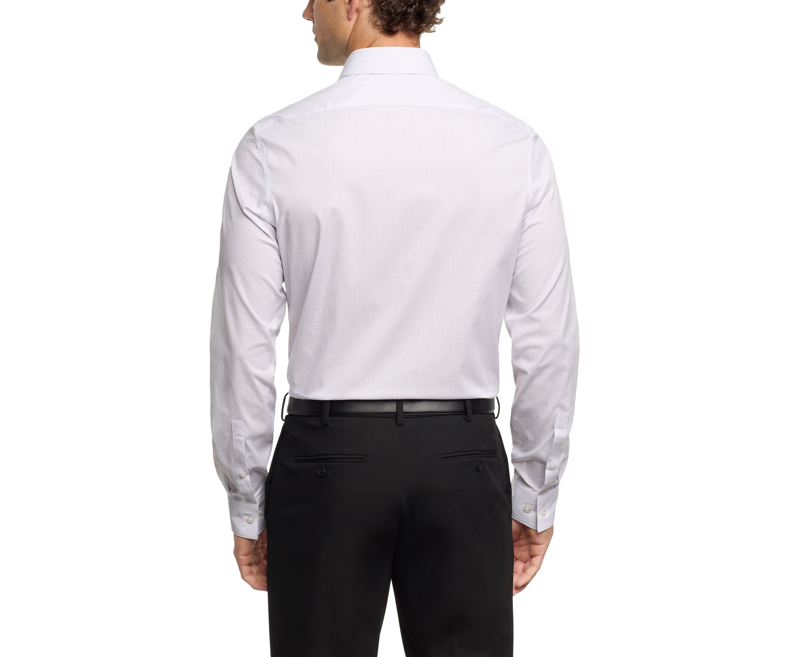  Mens Steel+ Slim Fit Stretch Wrinkle Free Dress Shirt