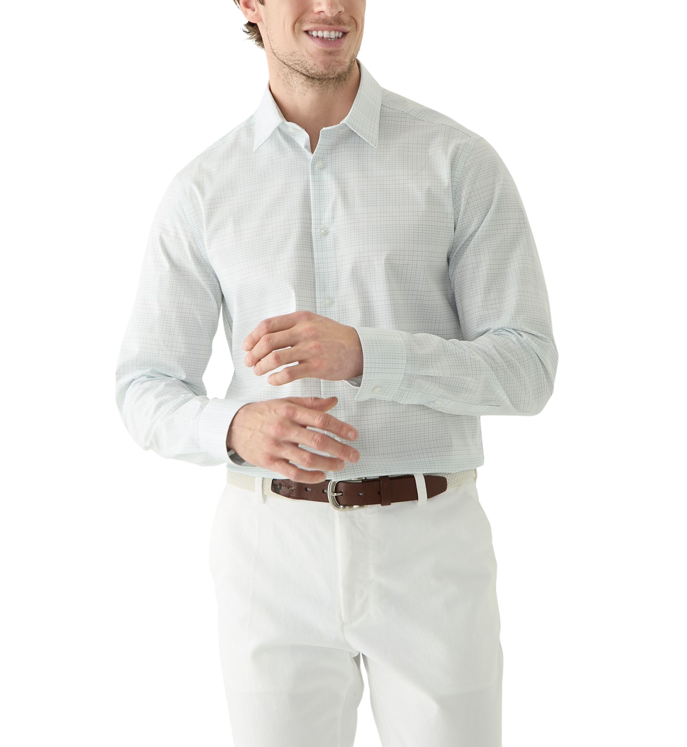 Mens Steel+ Stretch Slim Fit Dress Shirt