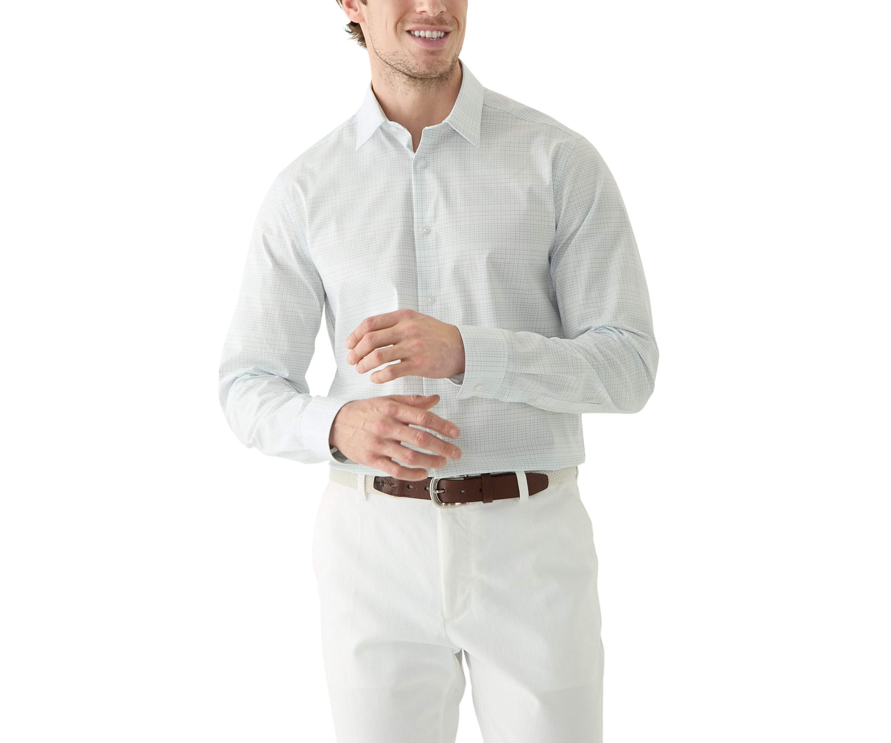 Mens Steel+ Stretch Slim Fit Dress Shirt