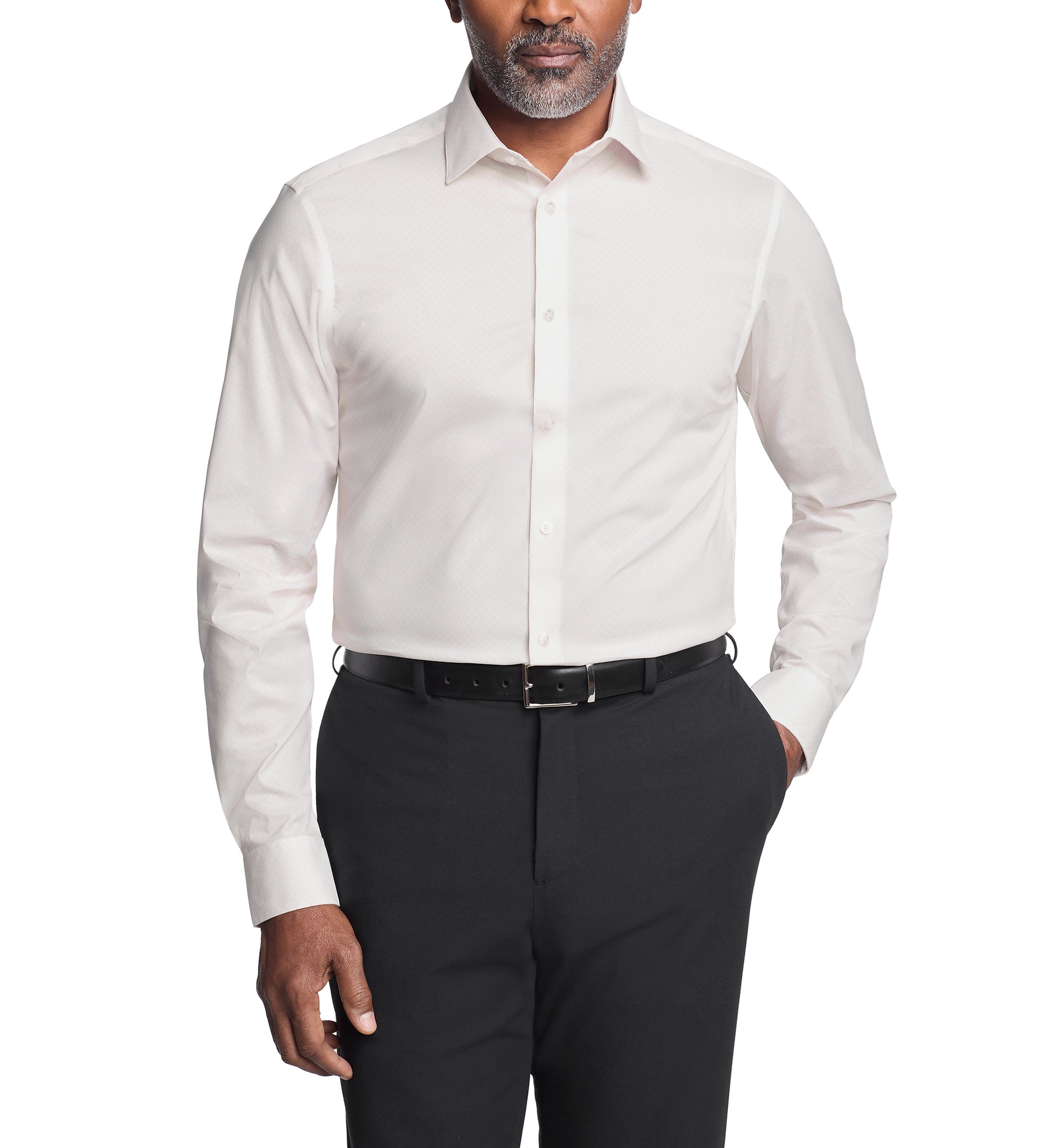 Mens Steel+ Stretch Slim Fit Dress Shirt