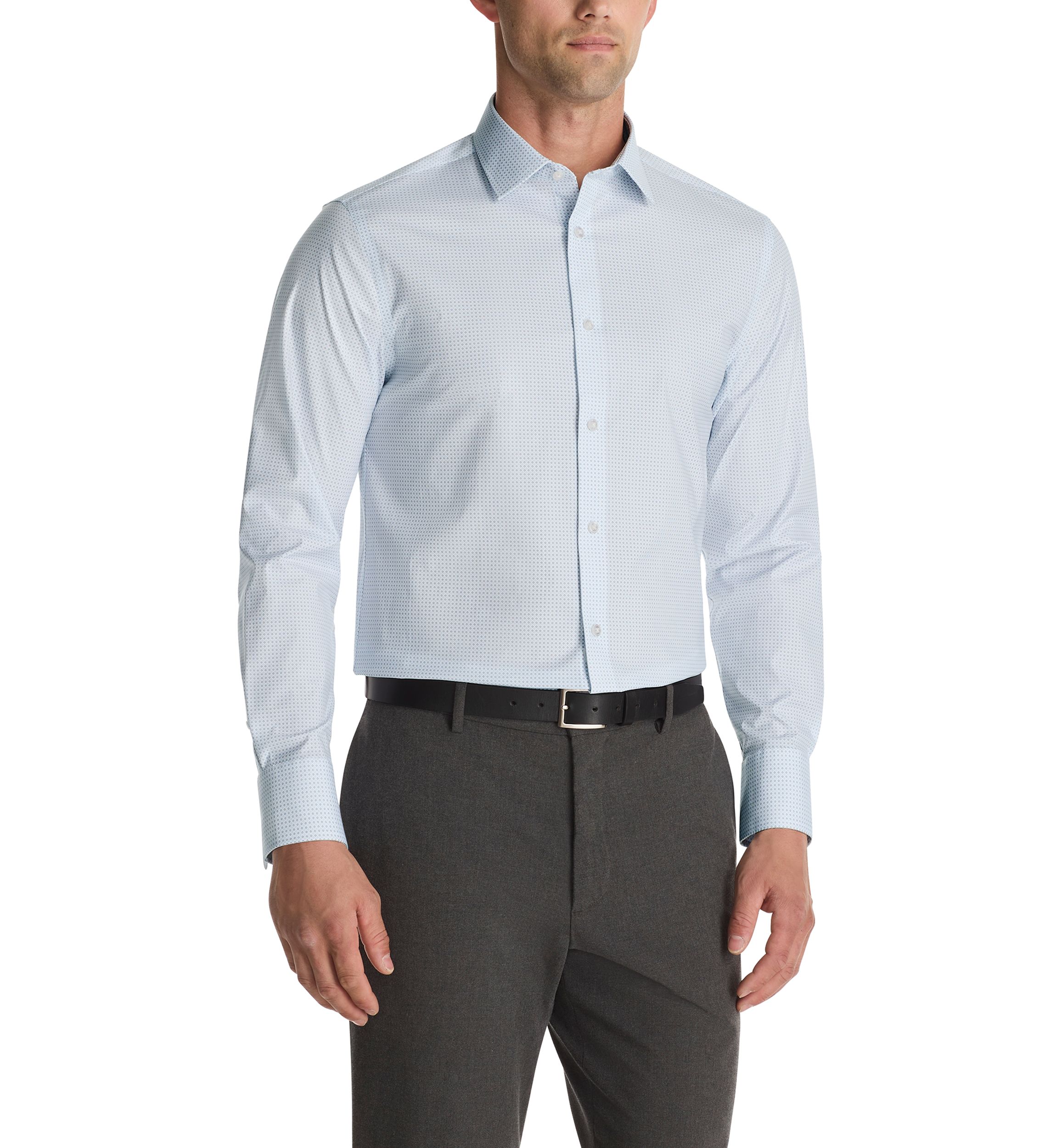  Refined Cotton Stretch, Slim Fit Dress Shirt