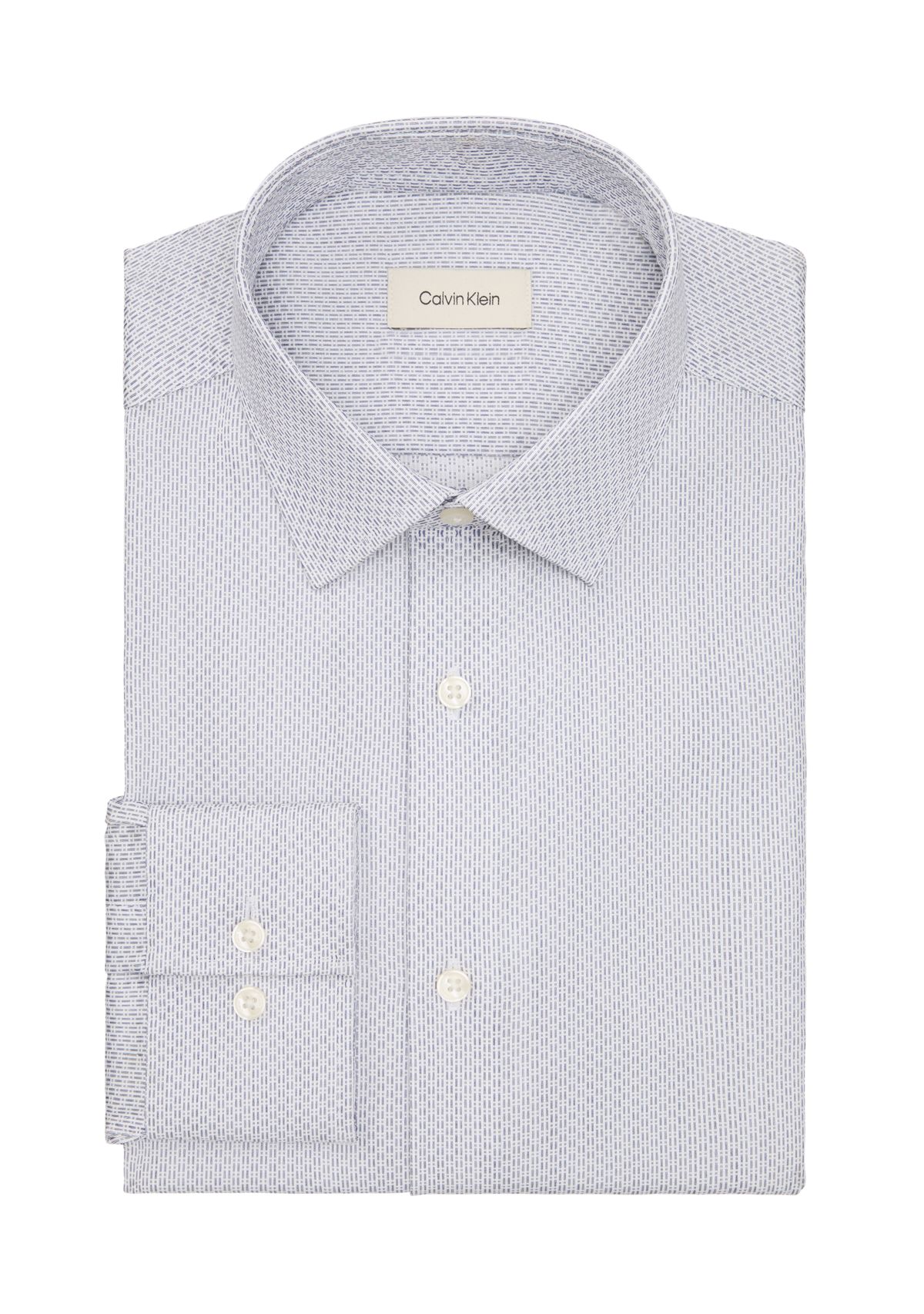 Mens Refined Cotton Stretch, Slim Fit Dress Shirt