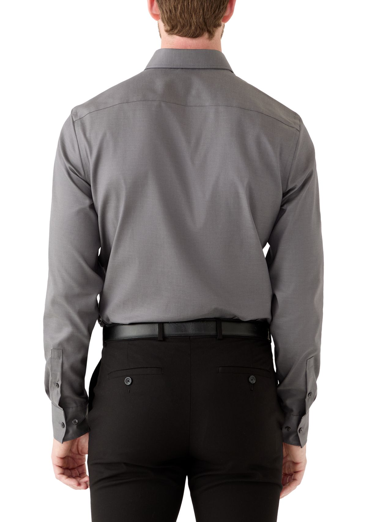 Mens Refined Cotton Stretch Slim Fit Dress Shirt