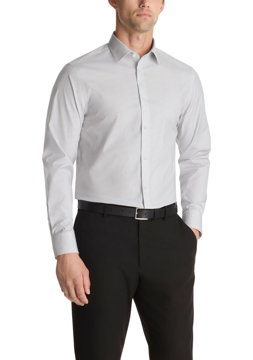 Refined Cotton Stretch, Reg Fit Dress Shirt 