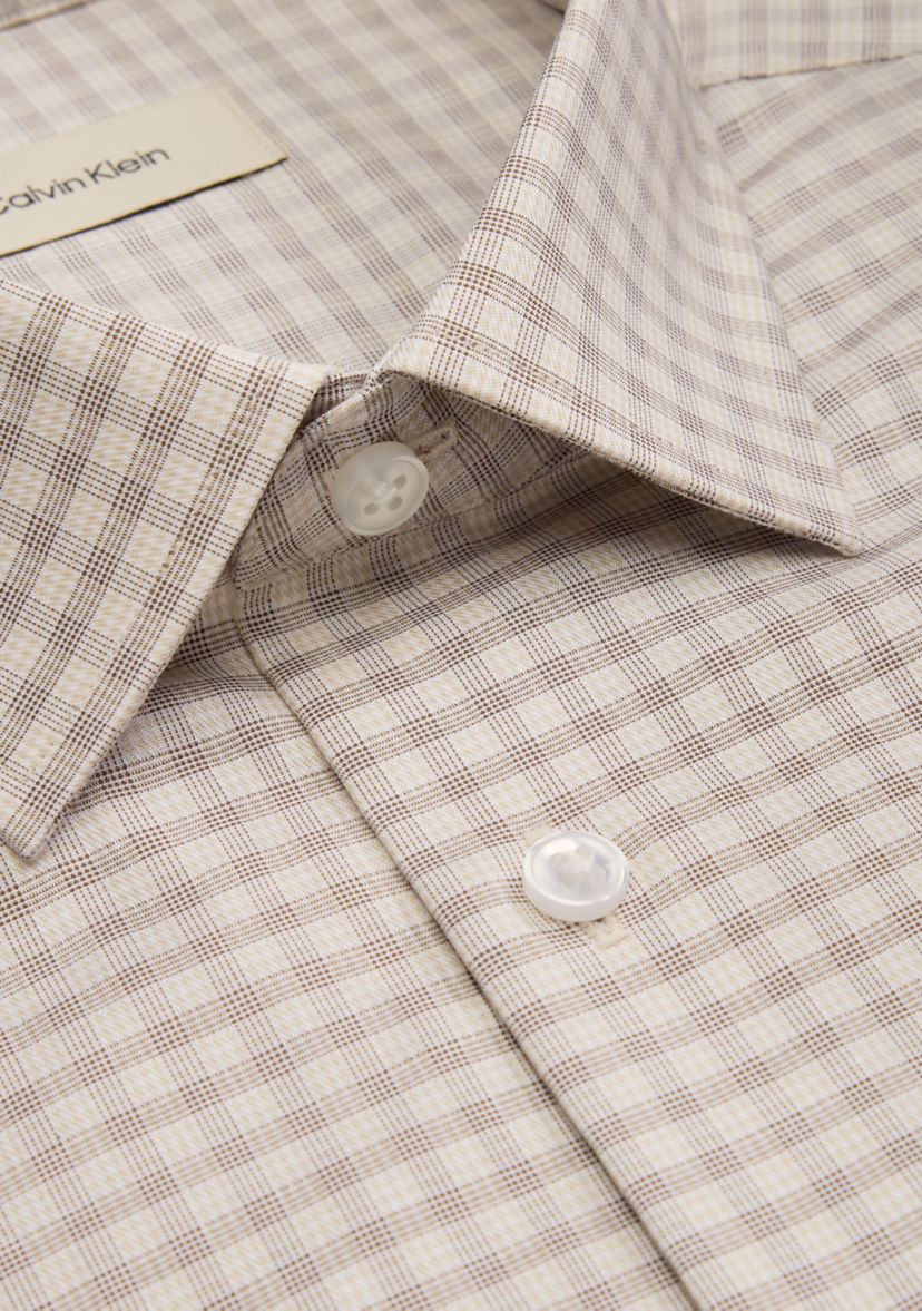 mens stretch dress shirts Traveler Stretch Dress Shirt in White M / Semi Tall / White