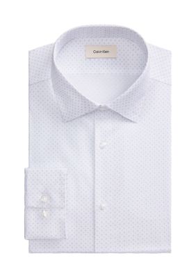Calvin Klein Men's Long Sleeve Slim Fit Print Shirt