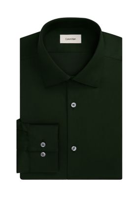 Calvin Klein Men's Performance Wrinkle Free Stretch, Slim Fit Dress Shirt, 17.5 34/35