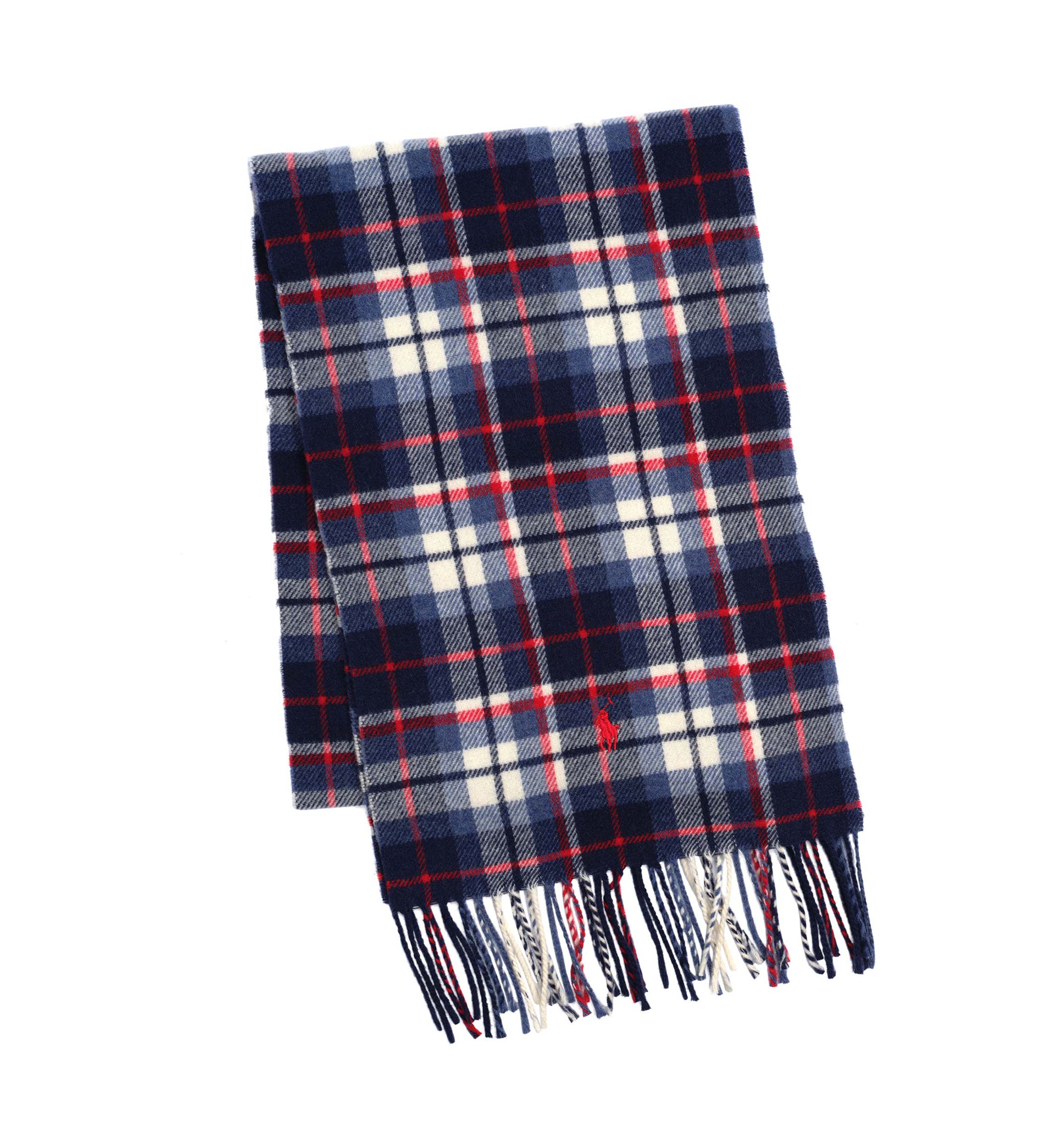 Recycled Wool Plaid Scarf