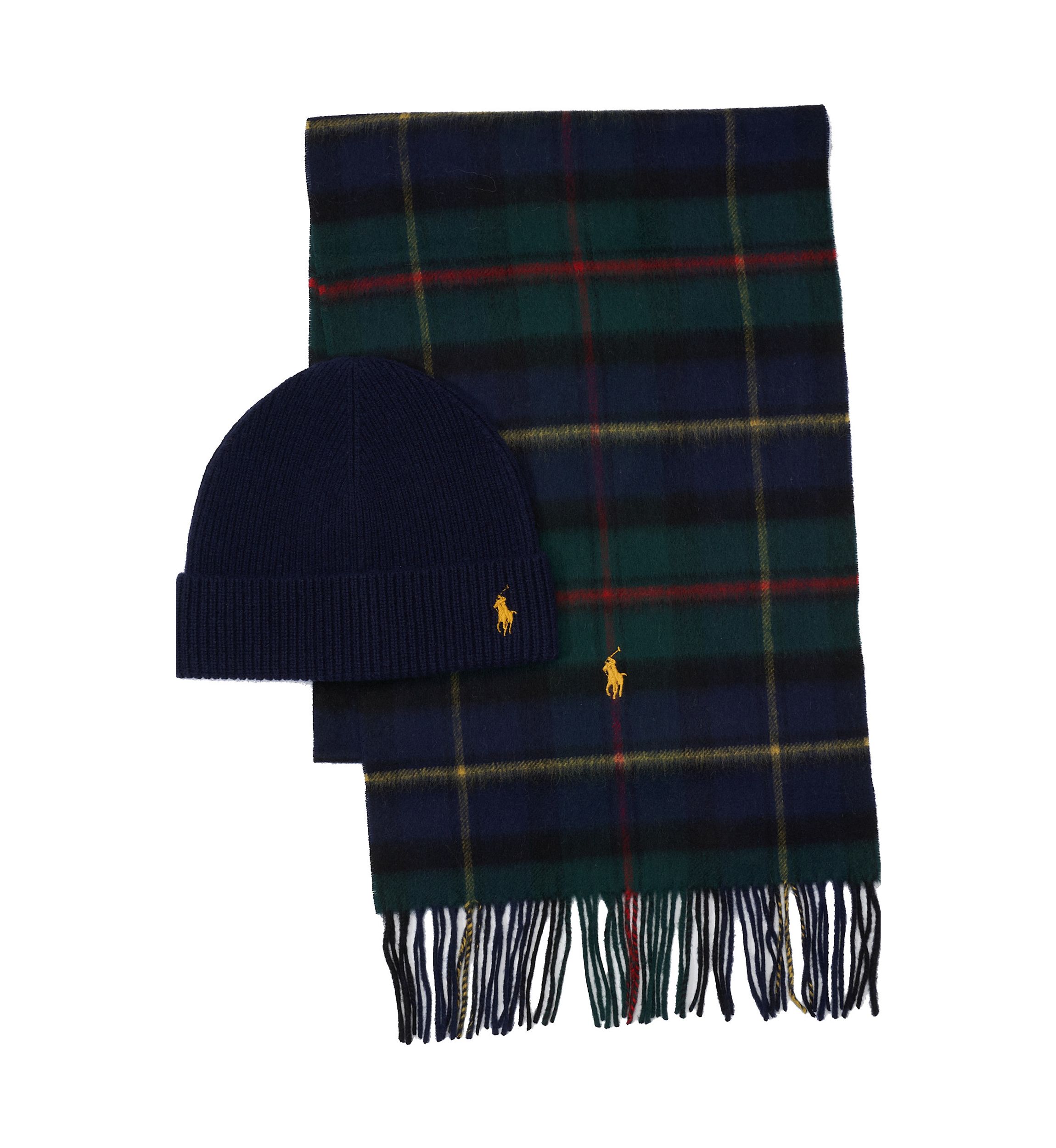 Tartan Plaid Scarf and Beanie Gift Set