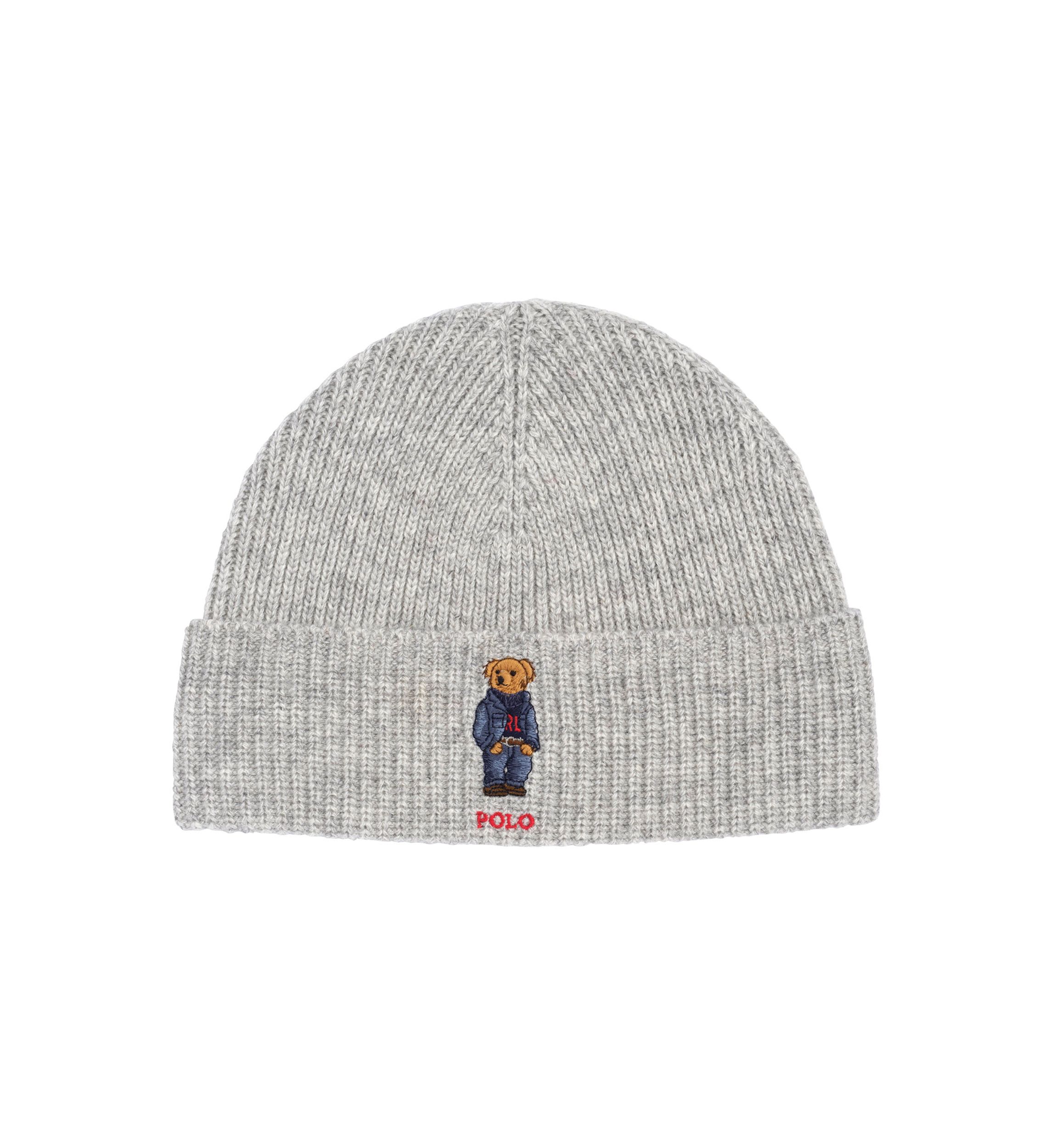 Solid Denim Bear Beanie