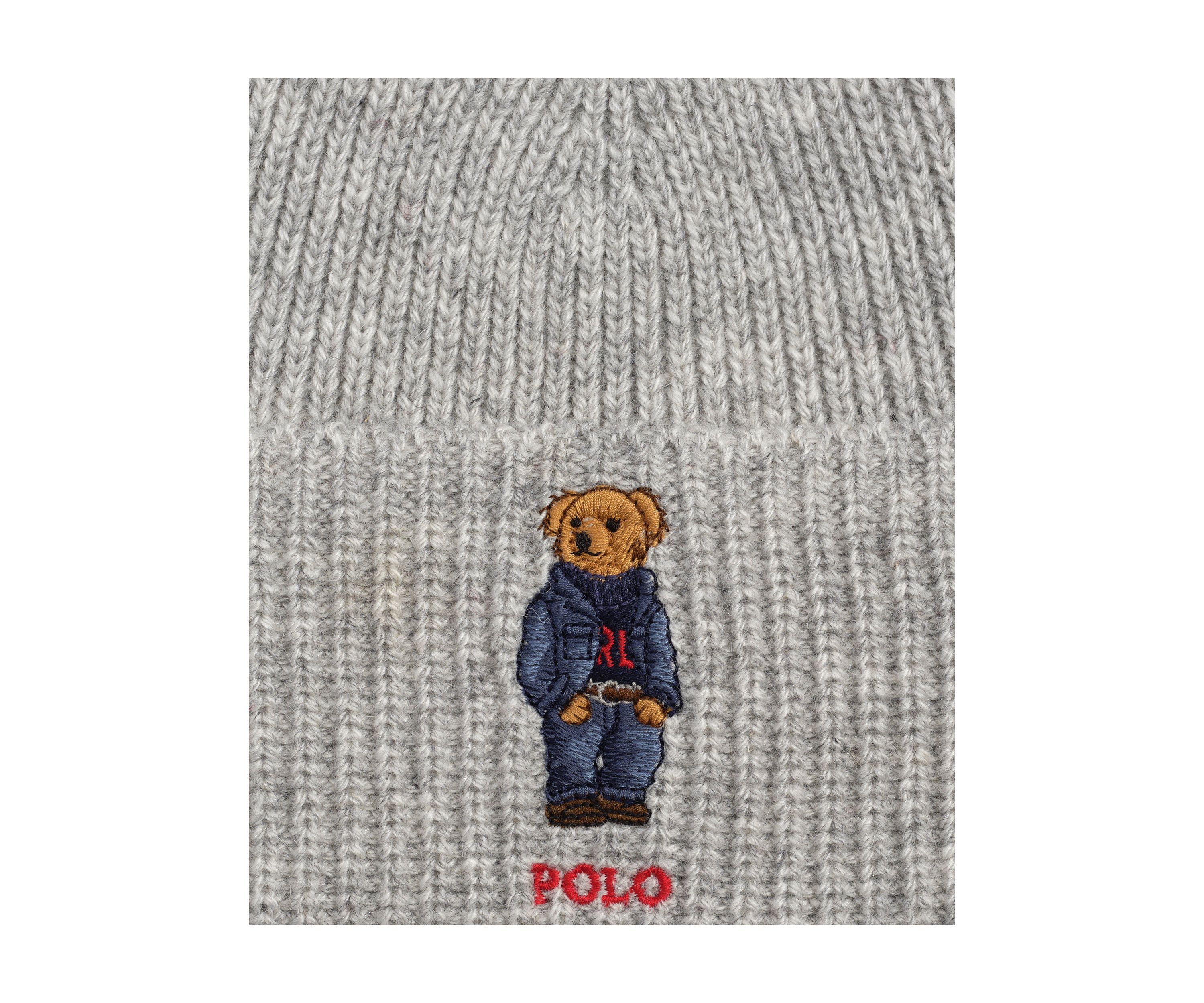Solid Denim Bear Beanie