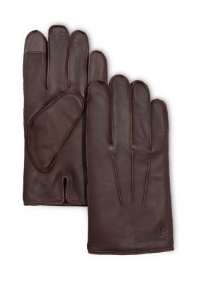Polo Ralph Lauren Men's Water Repellent Nappa Touch, Dark Brown, XL