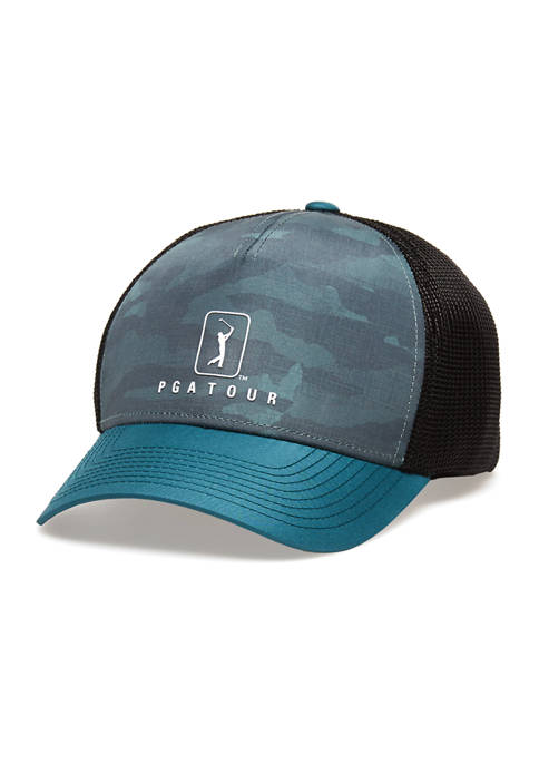 PGA Tour Camo Trucker Hat