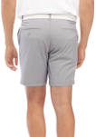 7 Inch Flat Front Heathered Golf Shorts 