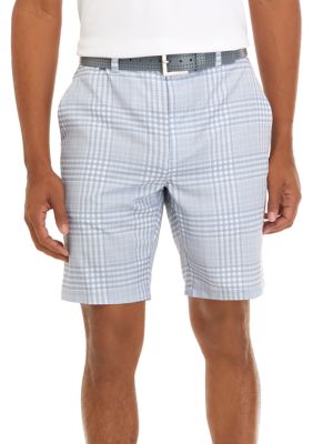 Mens plaid shop shorts clearance