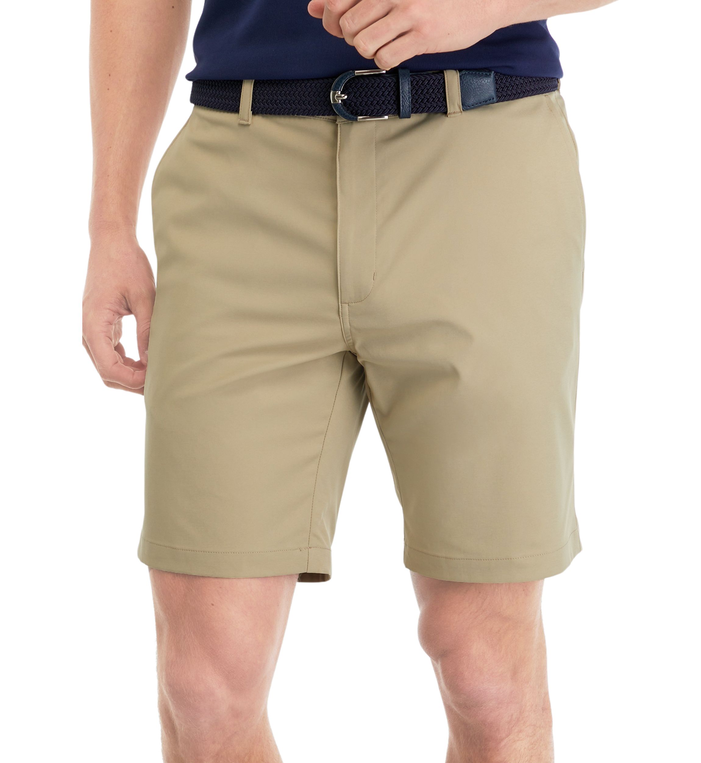 9" Flat Front Mechanical Stretch Shorts