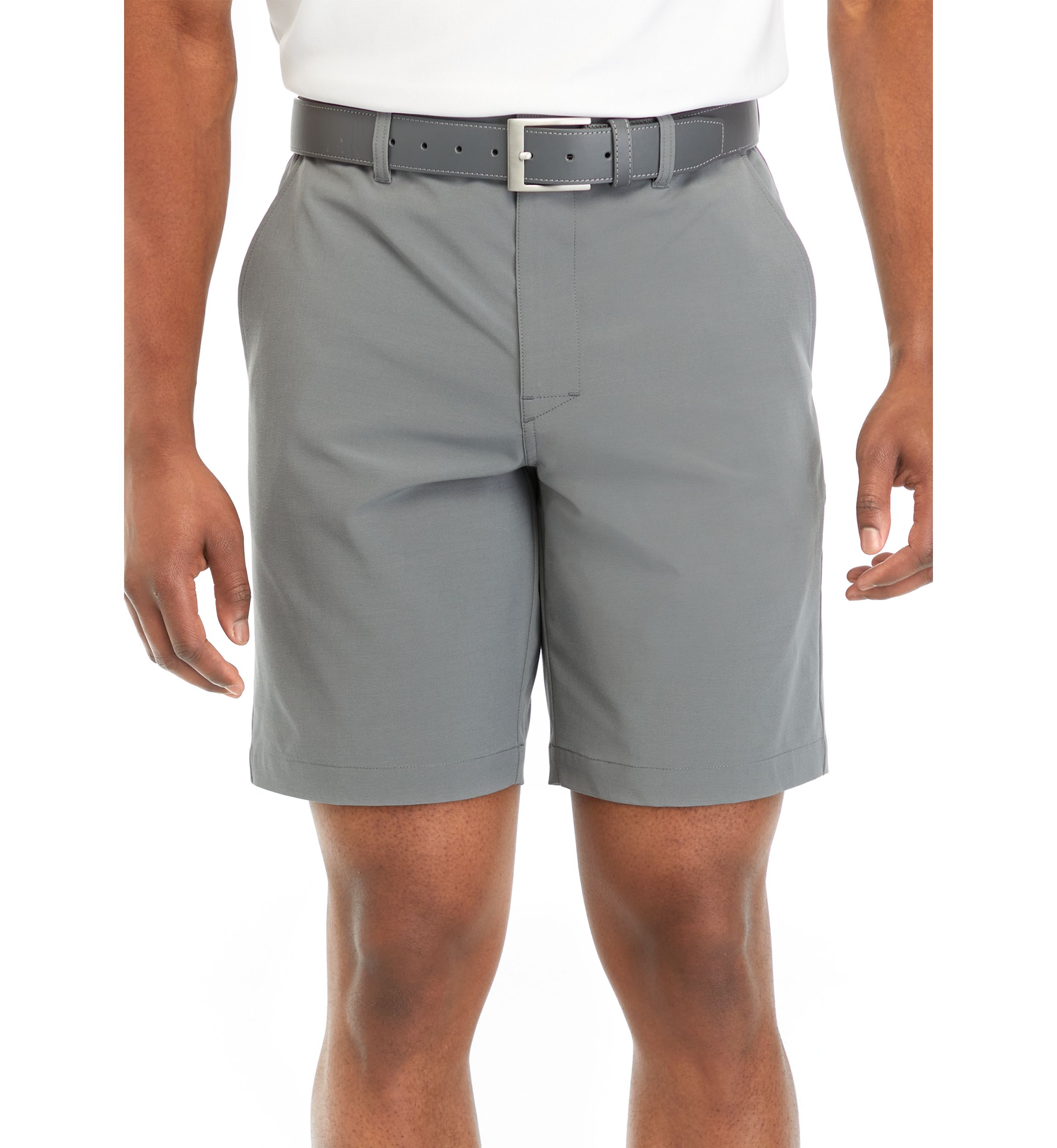 Mens 9" Flat Front Horizontal Tex Shorts