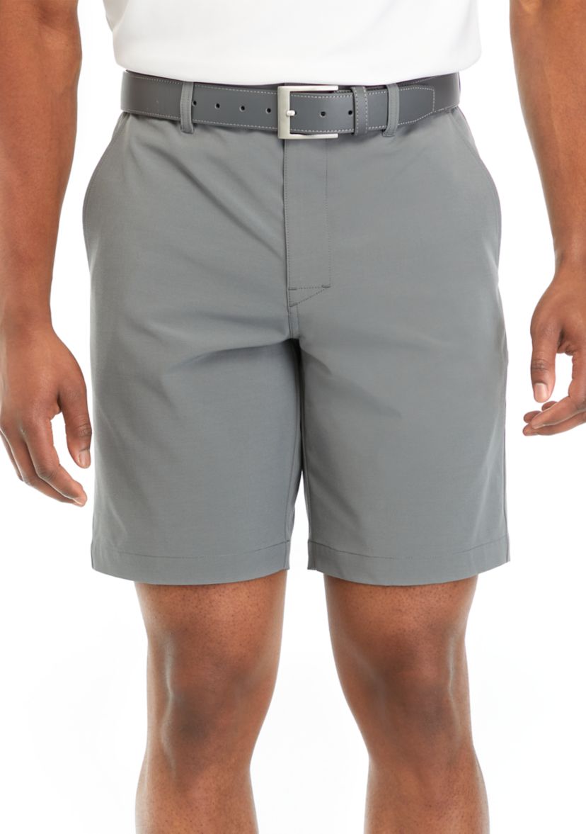 Mens 9" Flat Front Horizontal Tex Shorts