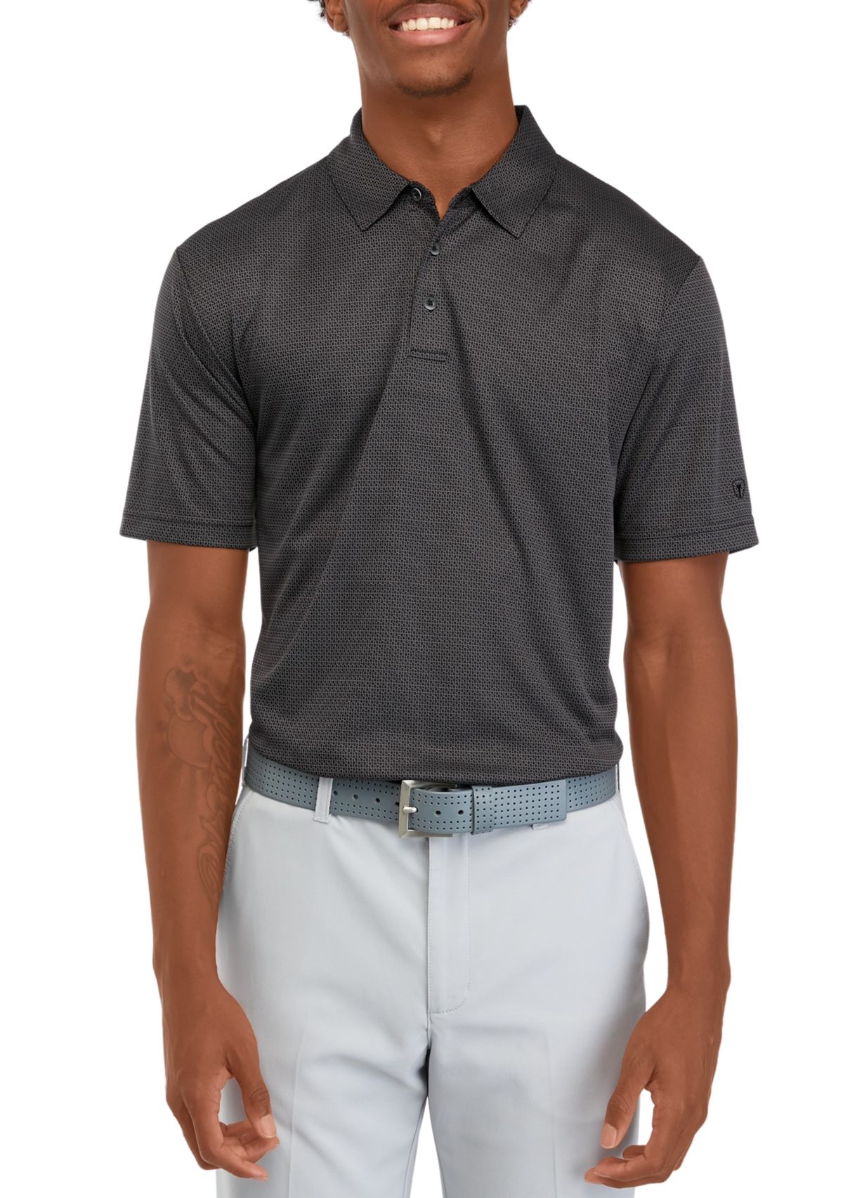 Mens Jacquard Polo Shirt