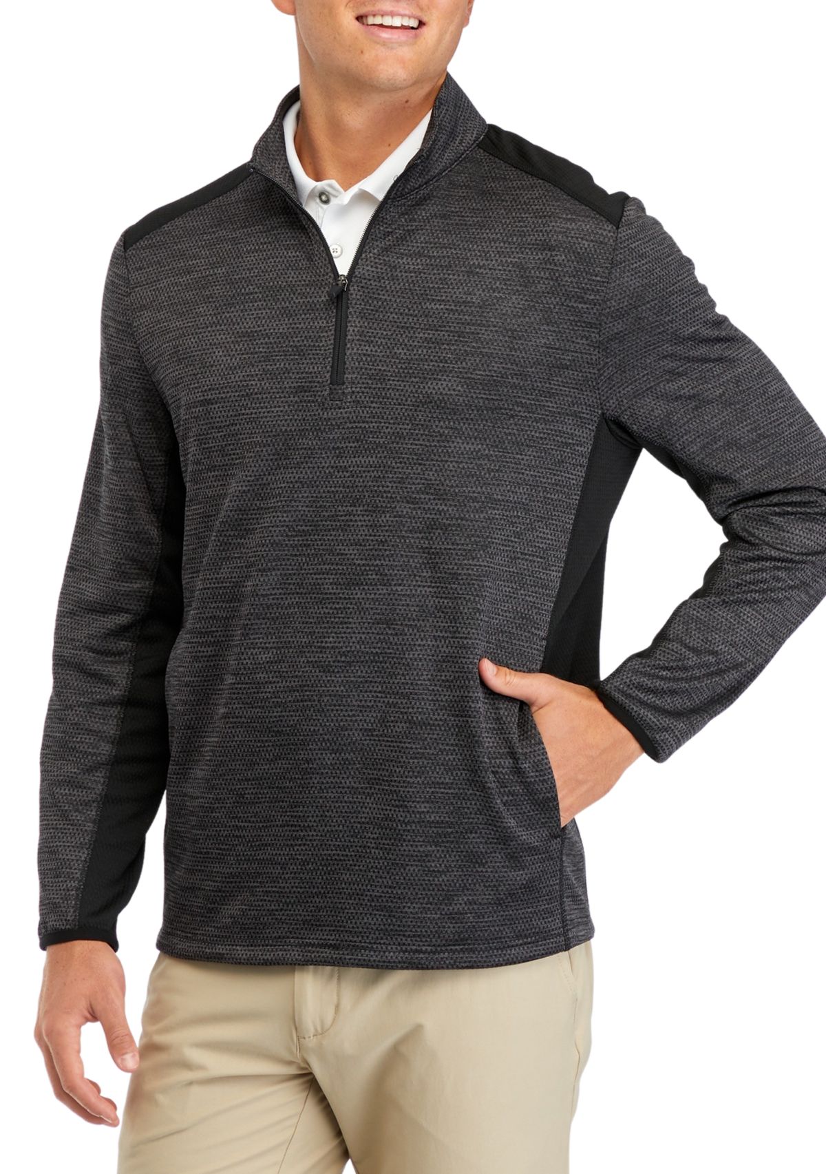 Mens Fleece 1/4 Zip Sweater