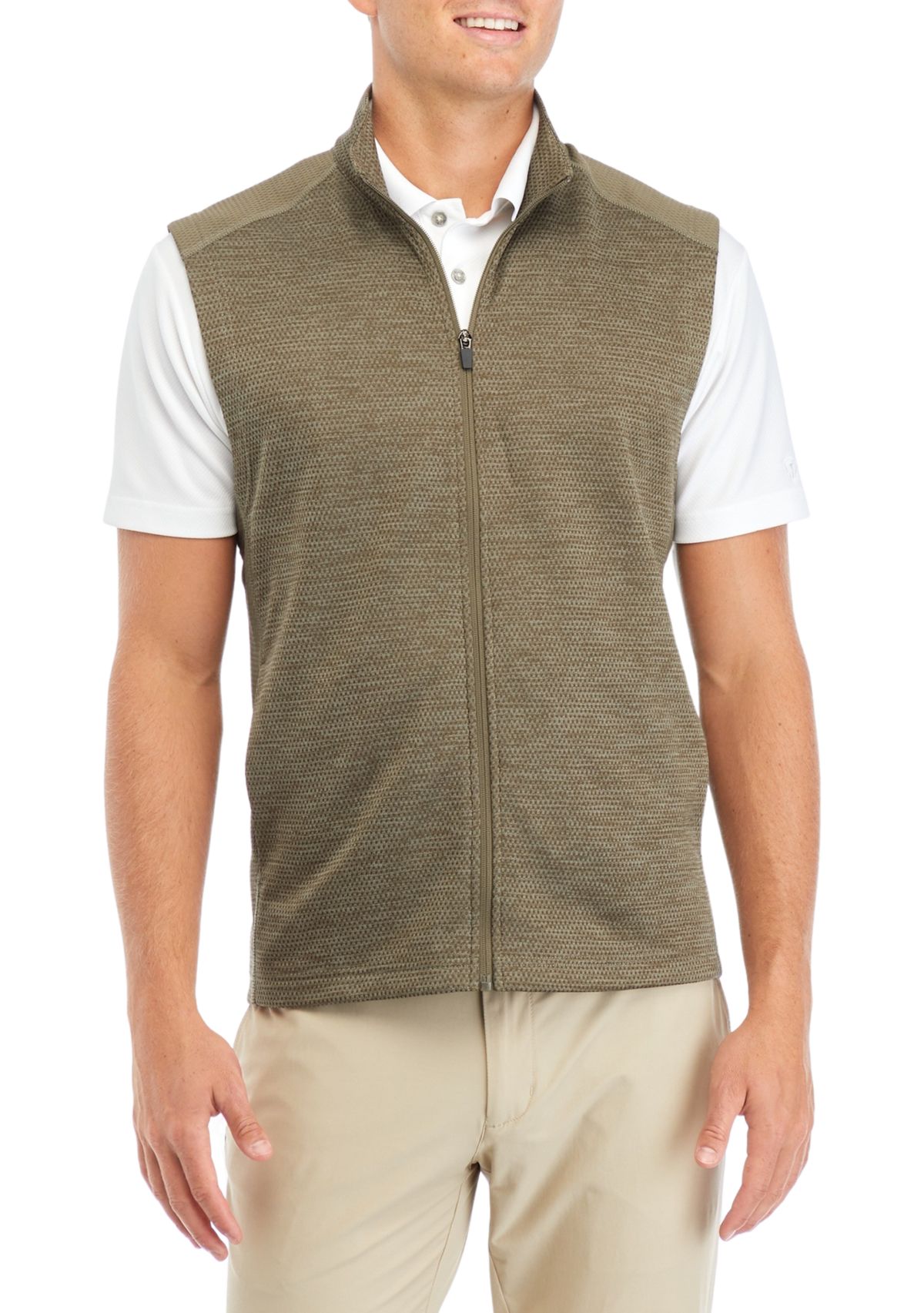 Mens Geo Fleece Vest